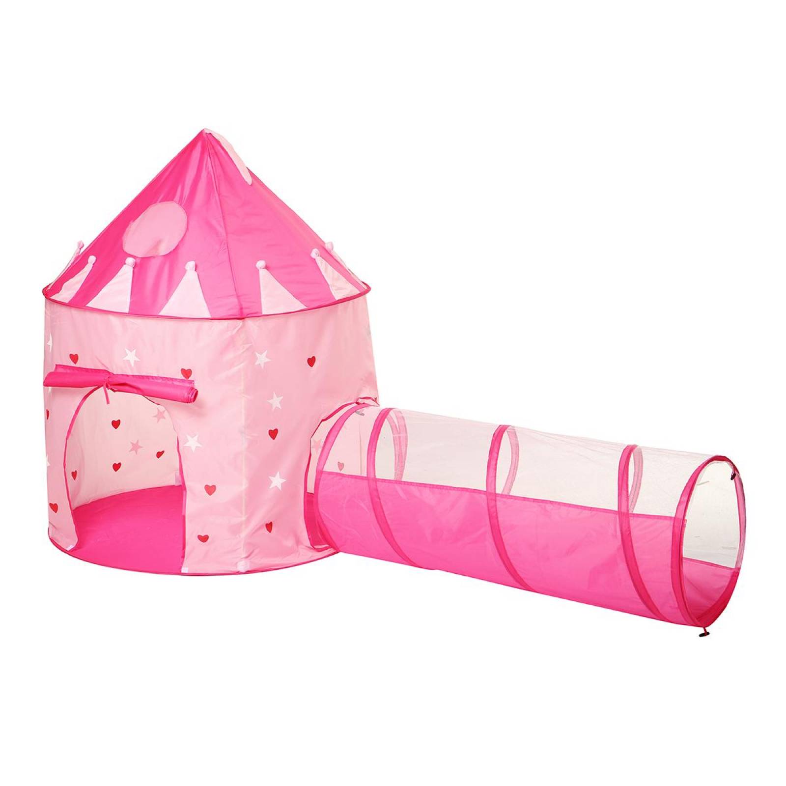 Tienda Carpa Infantil Castillo de Princesa con Tunel RE1201P Rosa Unitalla