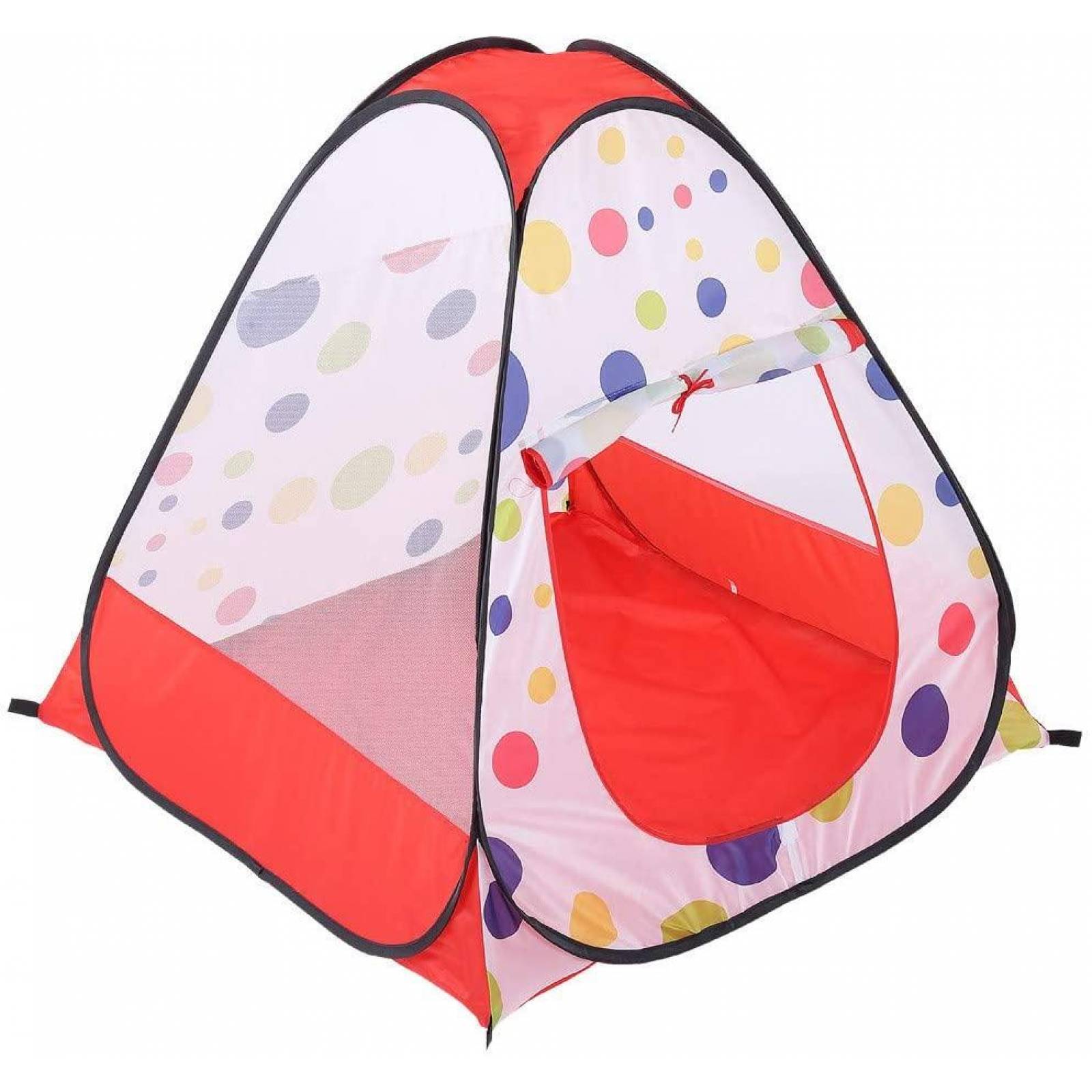 Carpa Tienda Indios Tipi Polka Niños Blanco Unitalla
