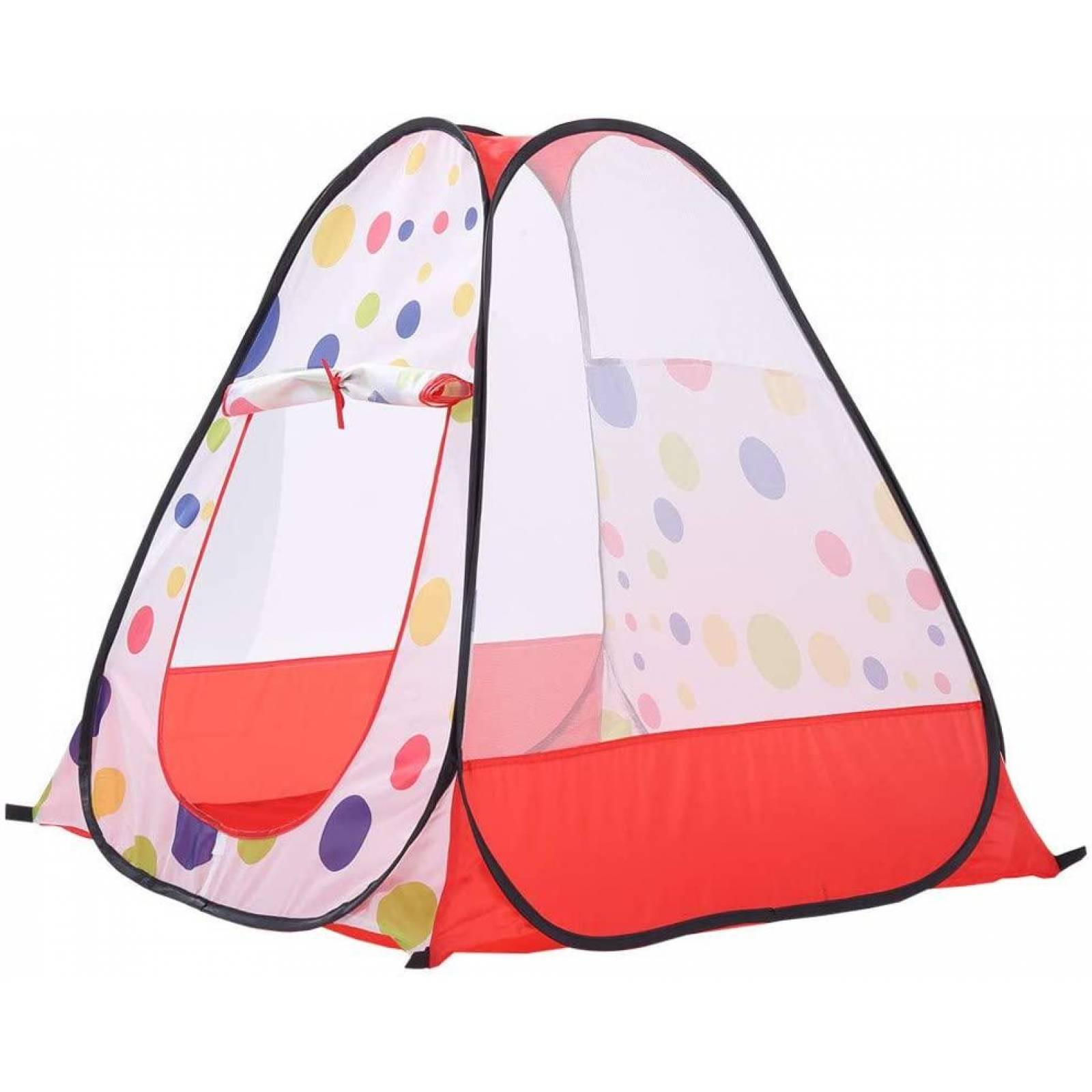 Carpa Tienda Indios Tipi Polka Niños Blanco Unitalla