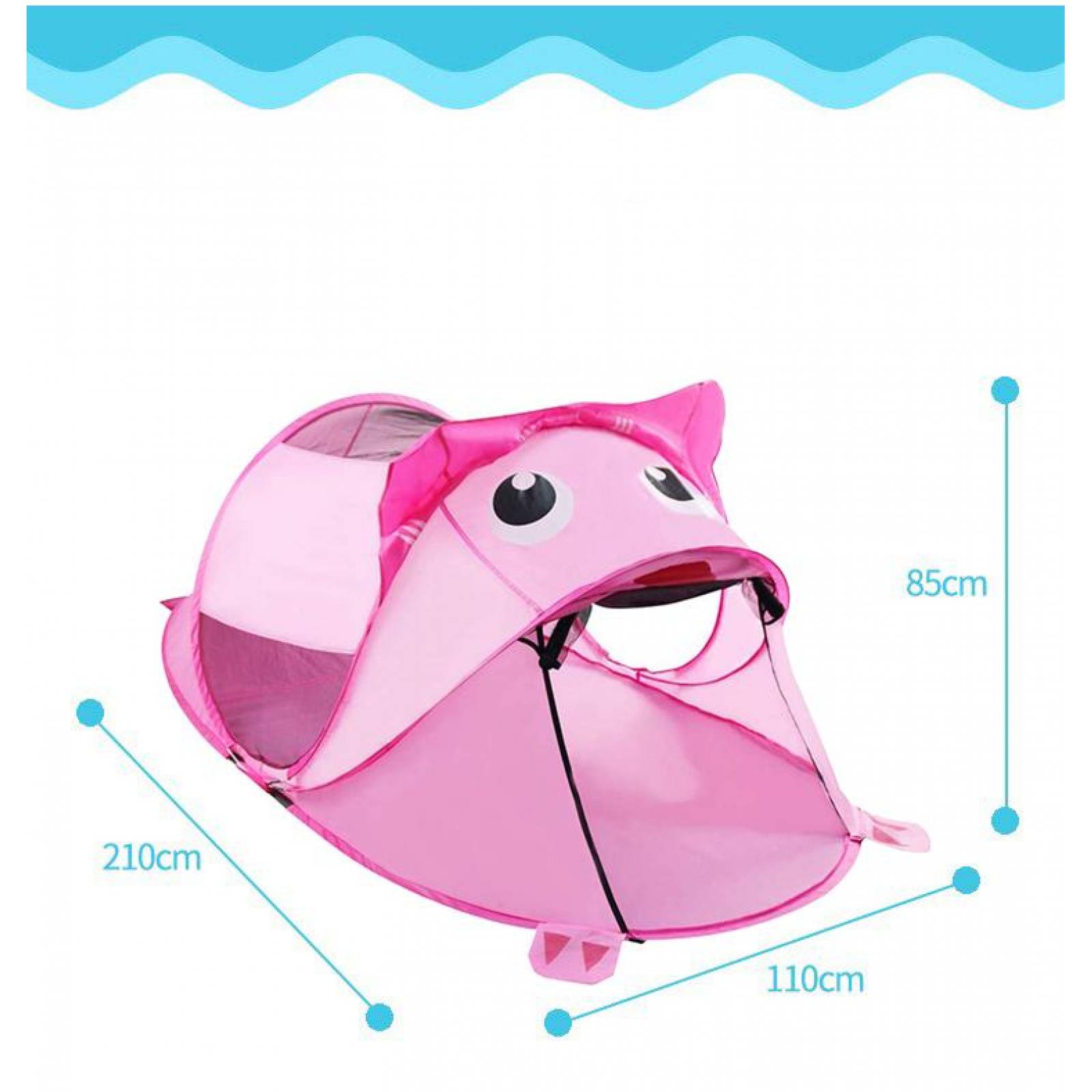 Carpa Tienda Infantil para niños Leon Plegable Rosa Unitalla