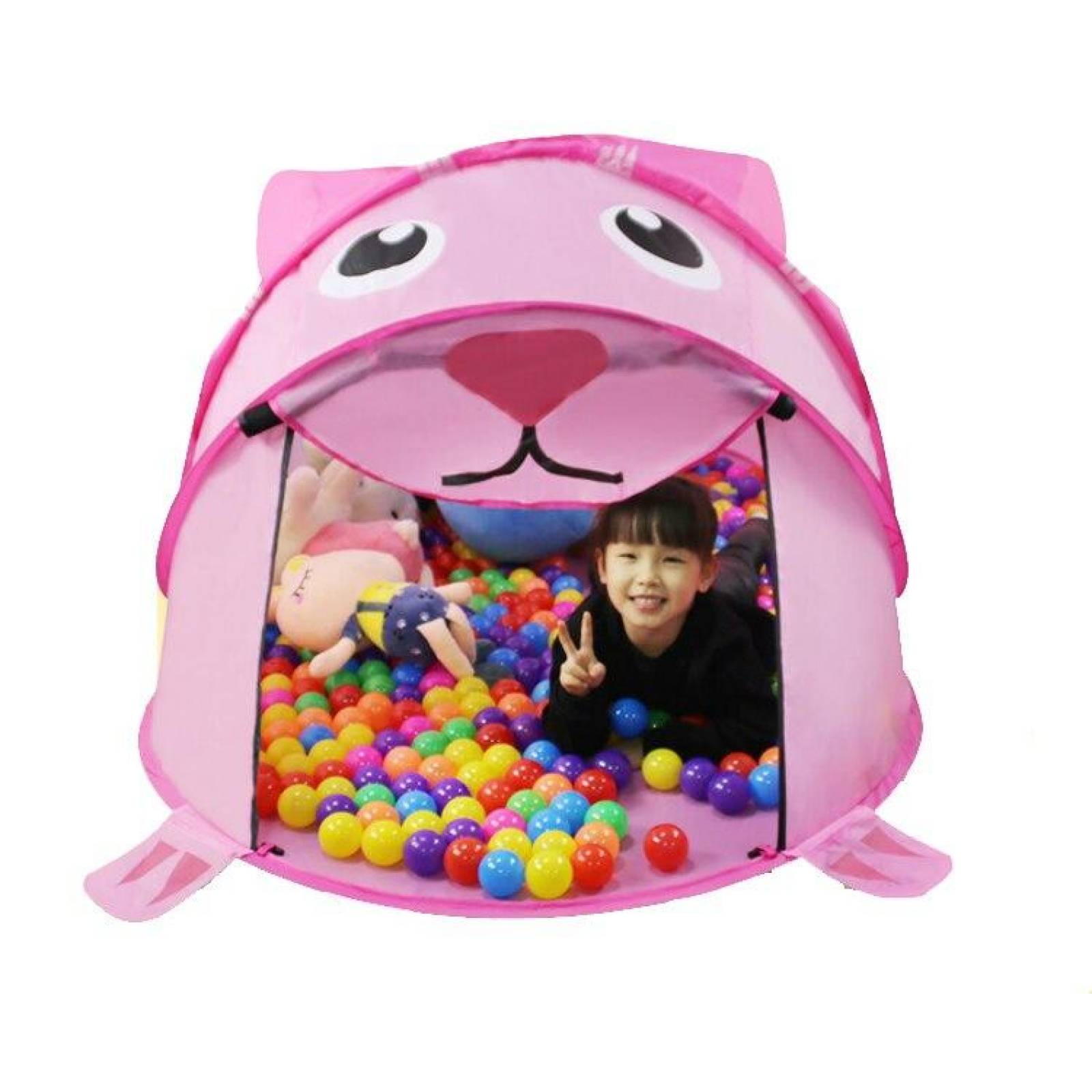Carpa Tienda Infantil para niños Leon Plegable Rosa Unitalla