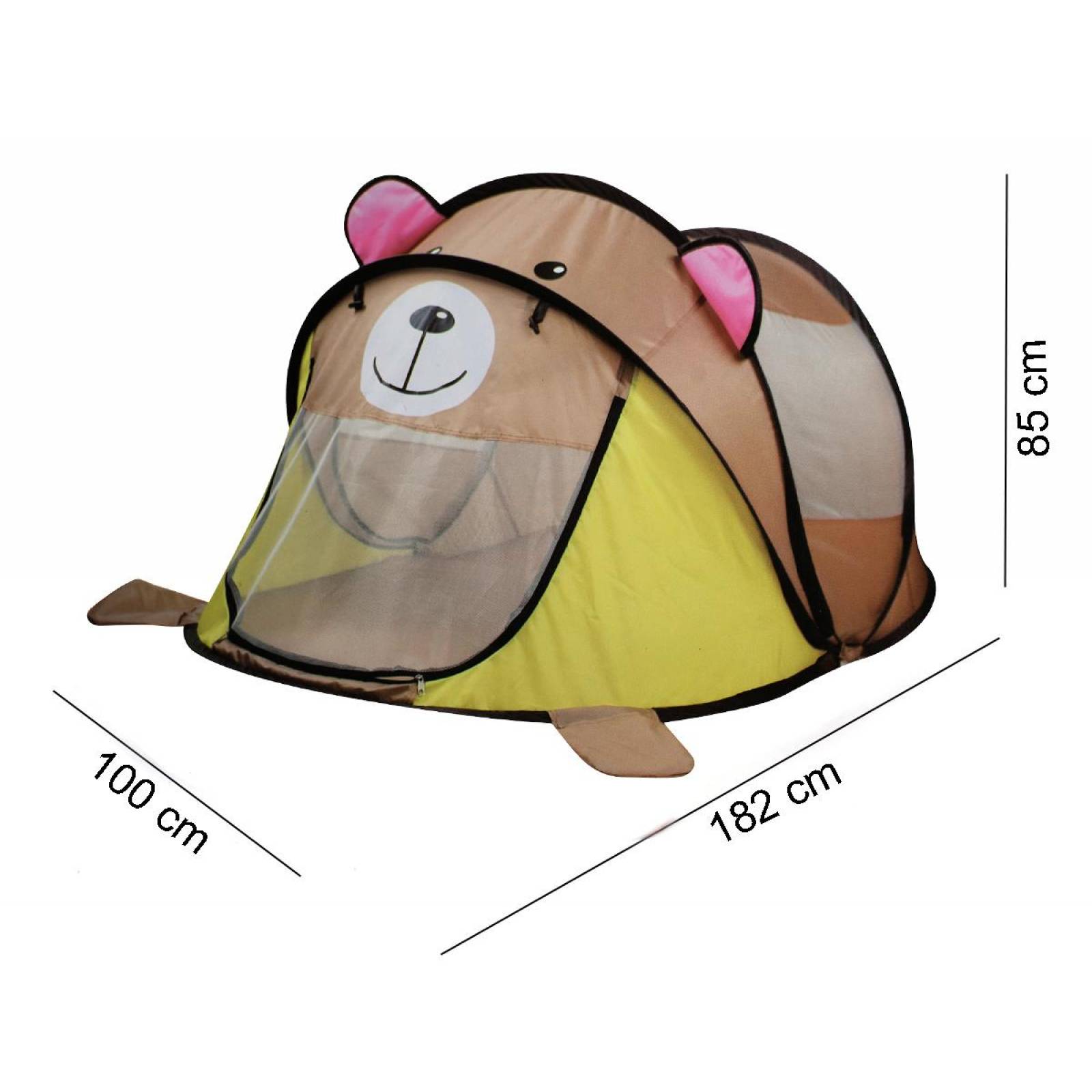 Carpa Tienda Infantil para niños de Animales Plegable Oso Unitalla