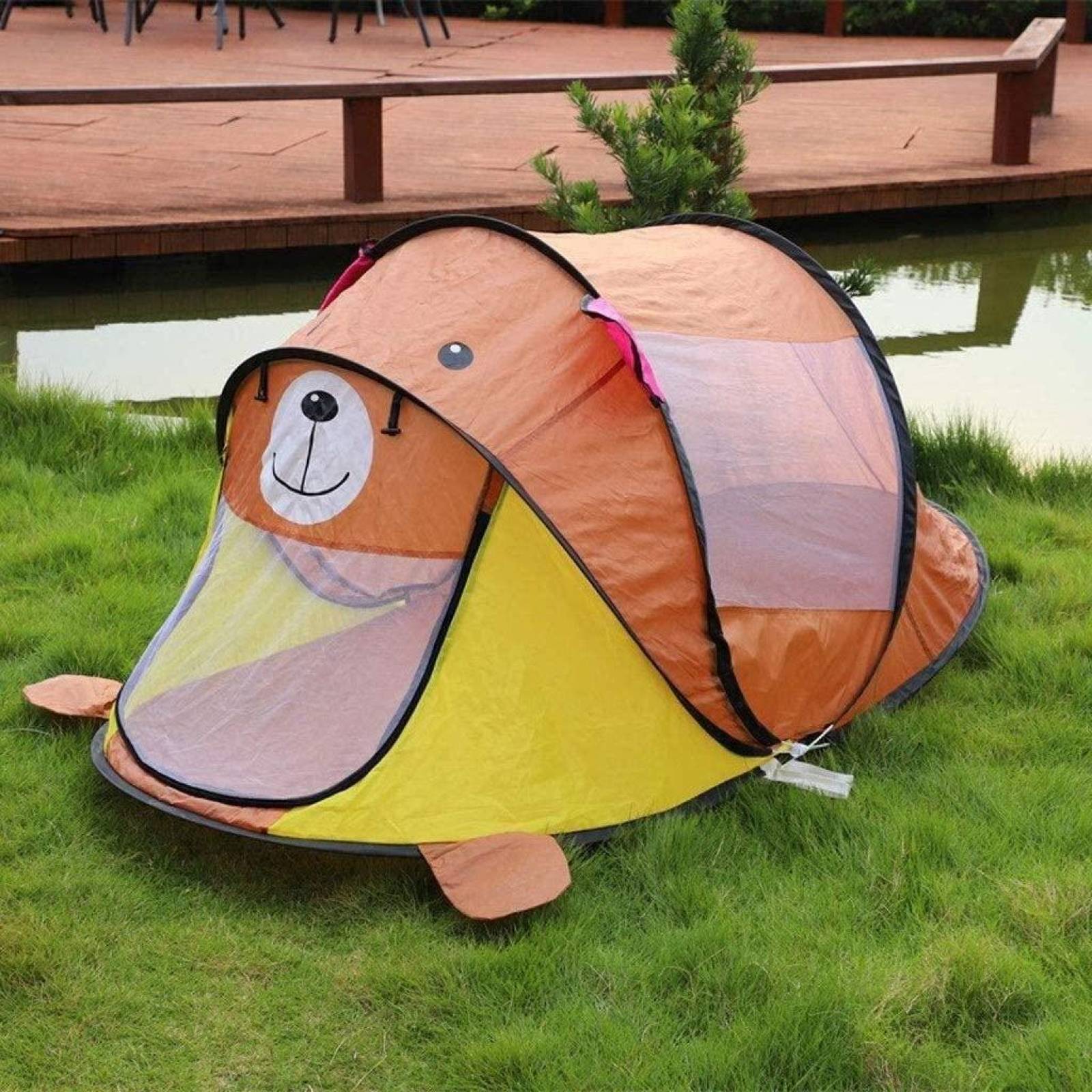 Carpa Tienda Infantil para niños de Animales Plegable Oso Unitalla