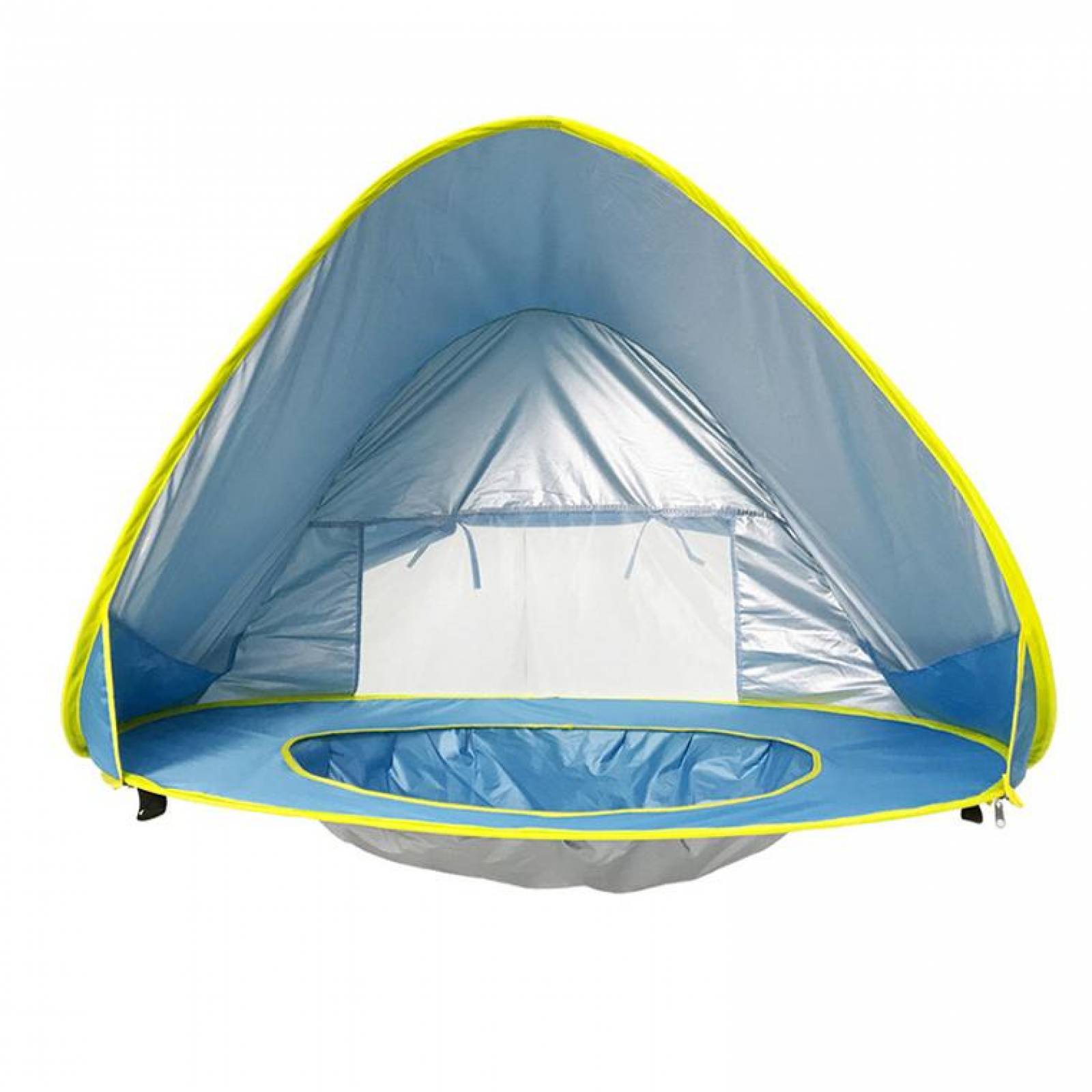 Carpa Tienda de Playa para Bebé Portátil Azul Unitalla