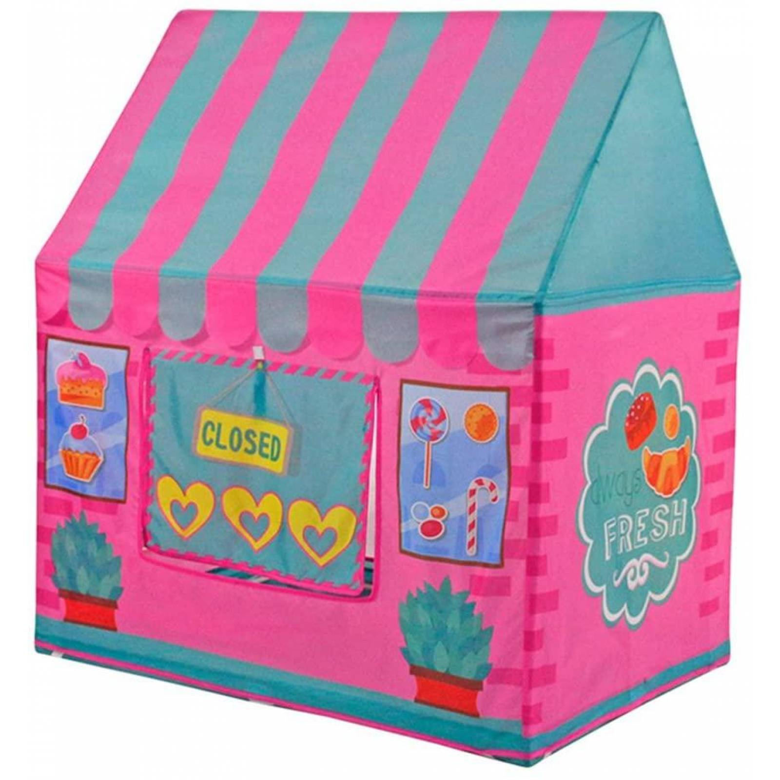 Carpa Tienda Infantil Casa de Helados Plegable Rosa Unitalla