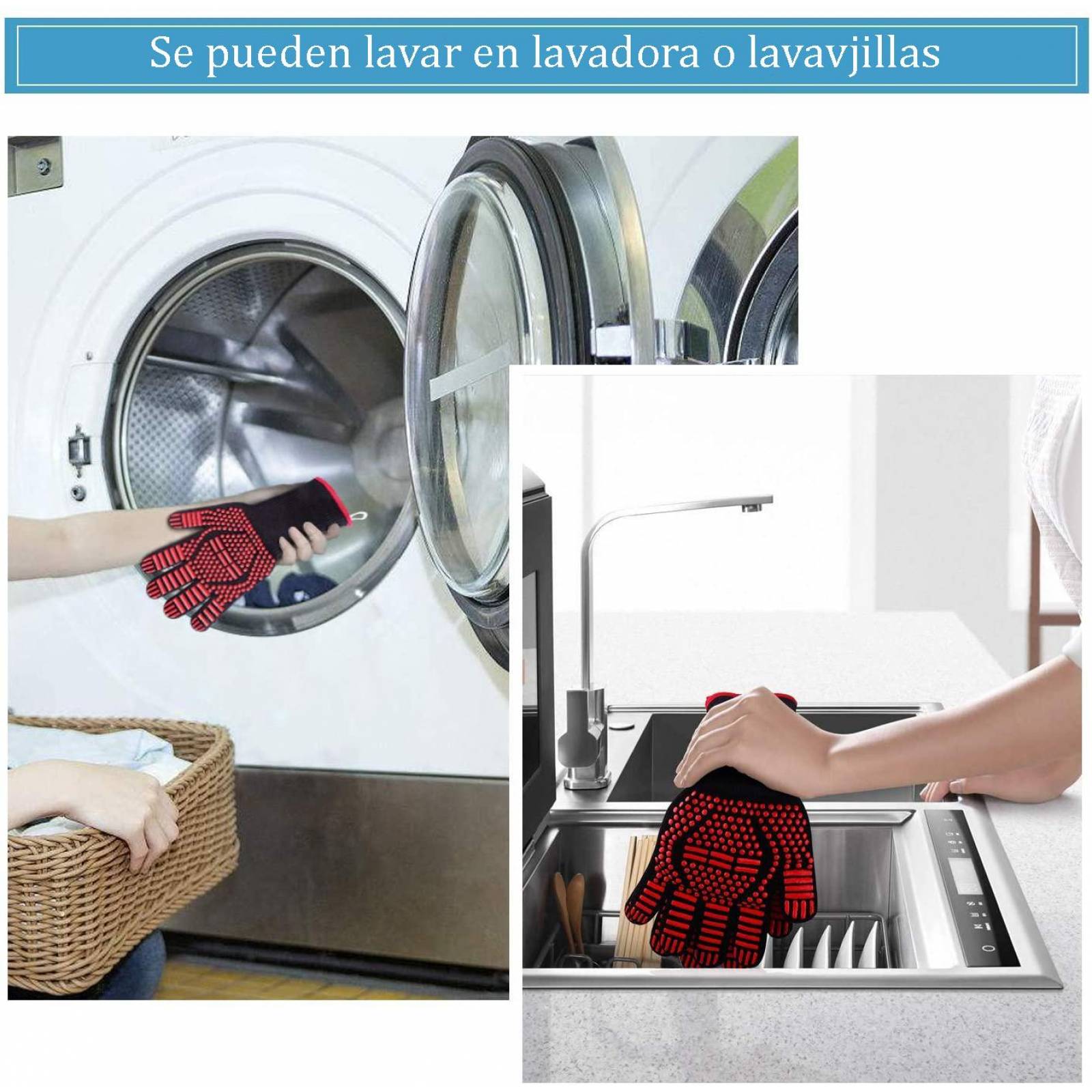 Guantes para horno o barbacoa resistentes al calor 