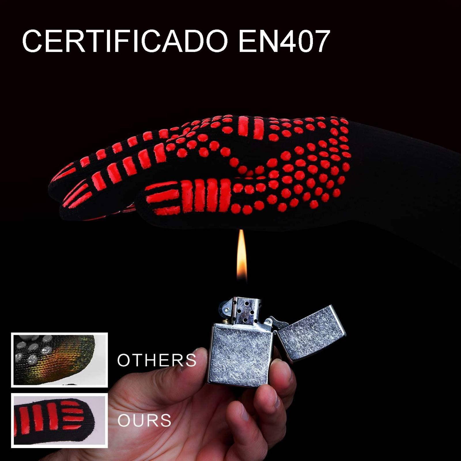 Guantes para horno o barbacoa resistentes al calor 