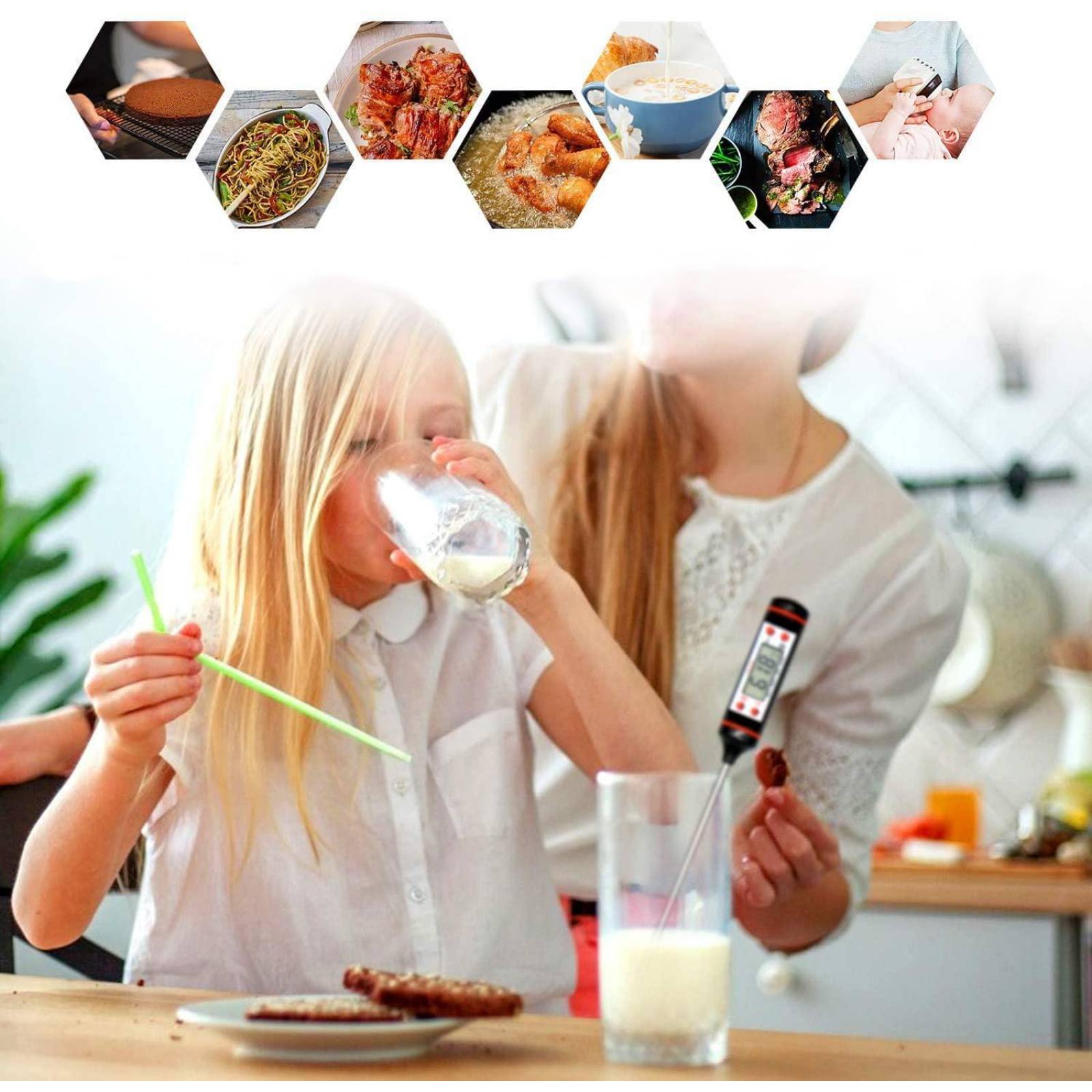 Termómetro Digital de Cocina para Carne o Reposteria 