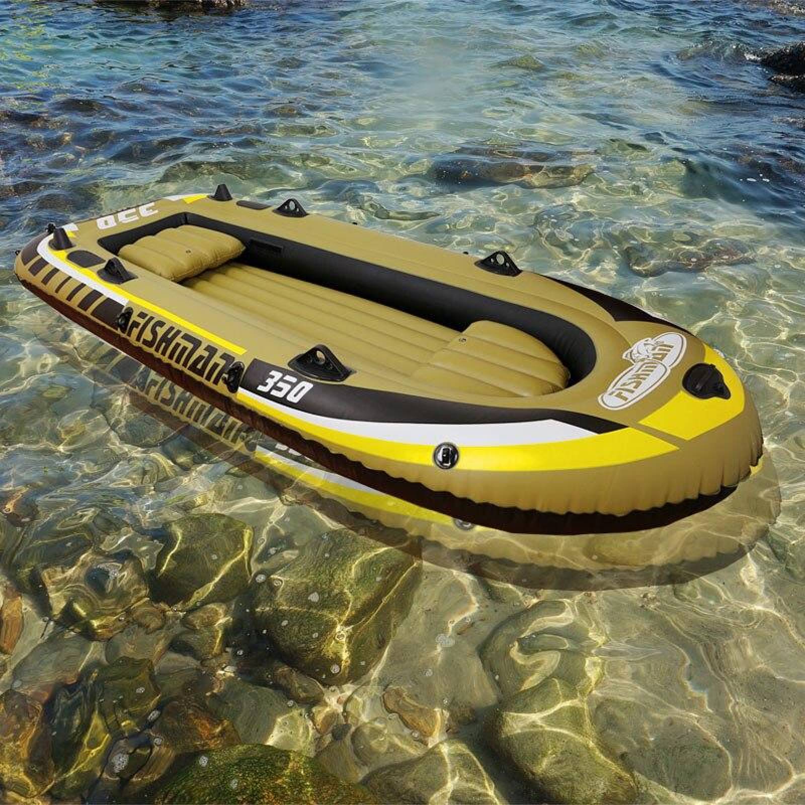 Bote Lancha Inflable Fishman 350 con Remos 