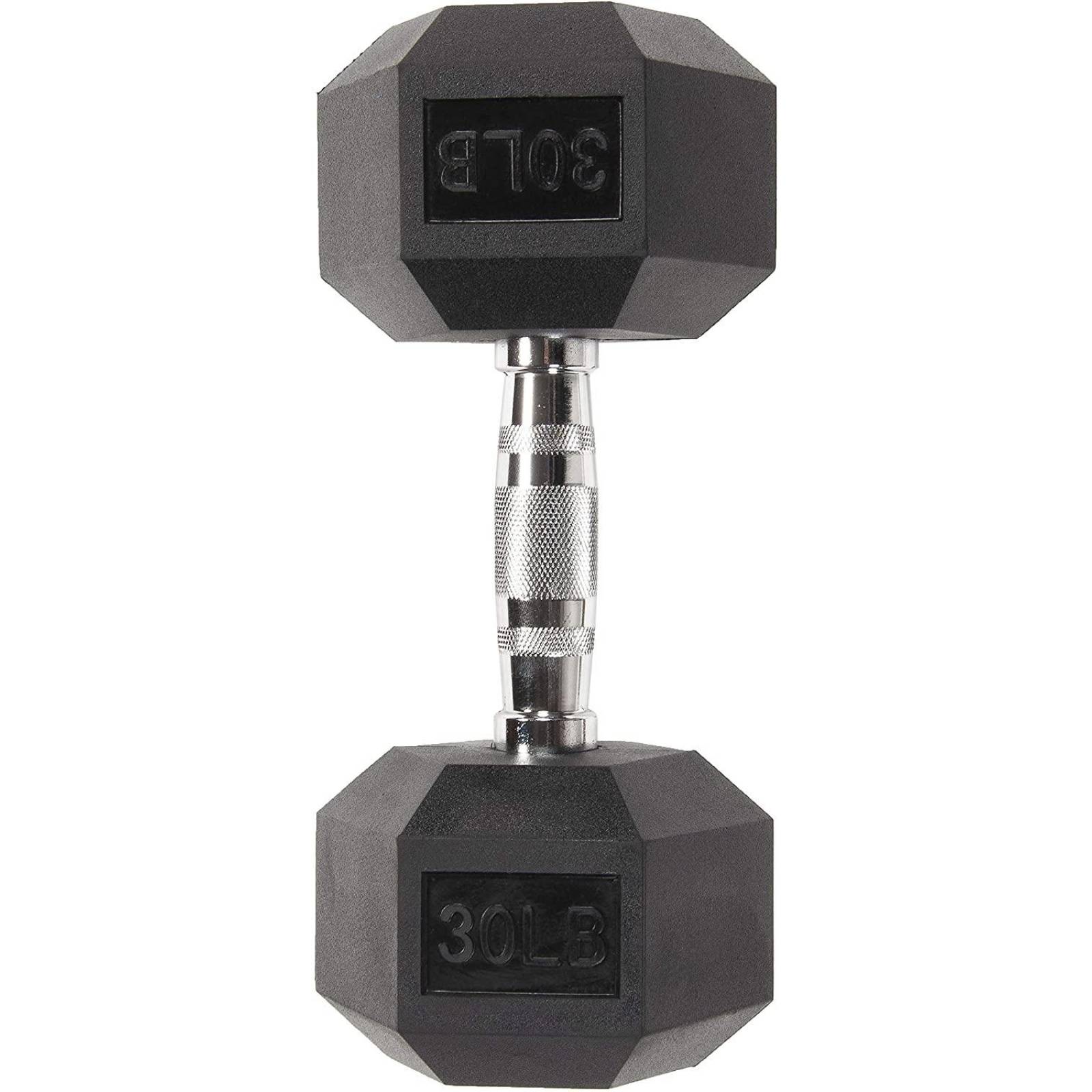 Mancuerna Hexagonal de Acero Forro Neopreno 30 lb 