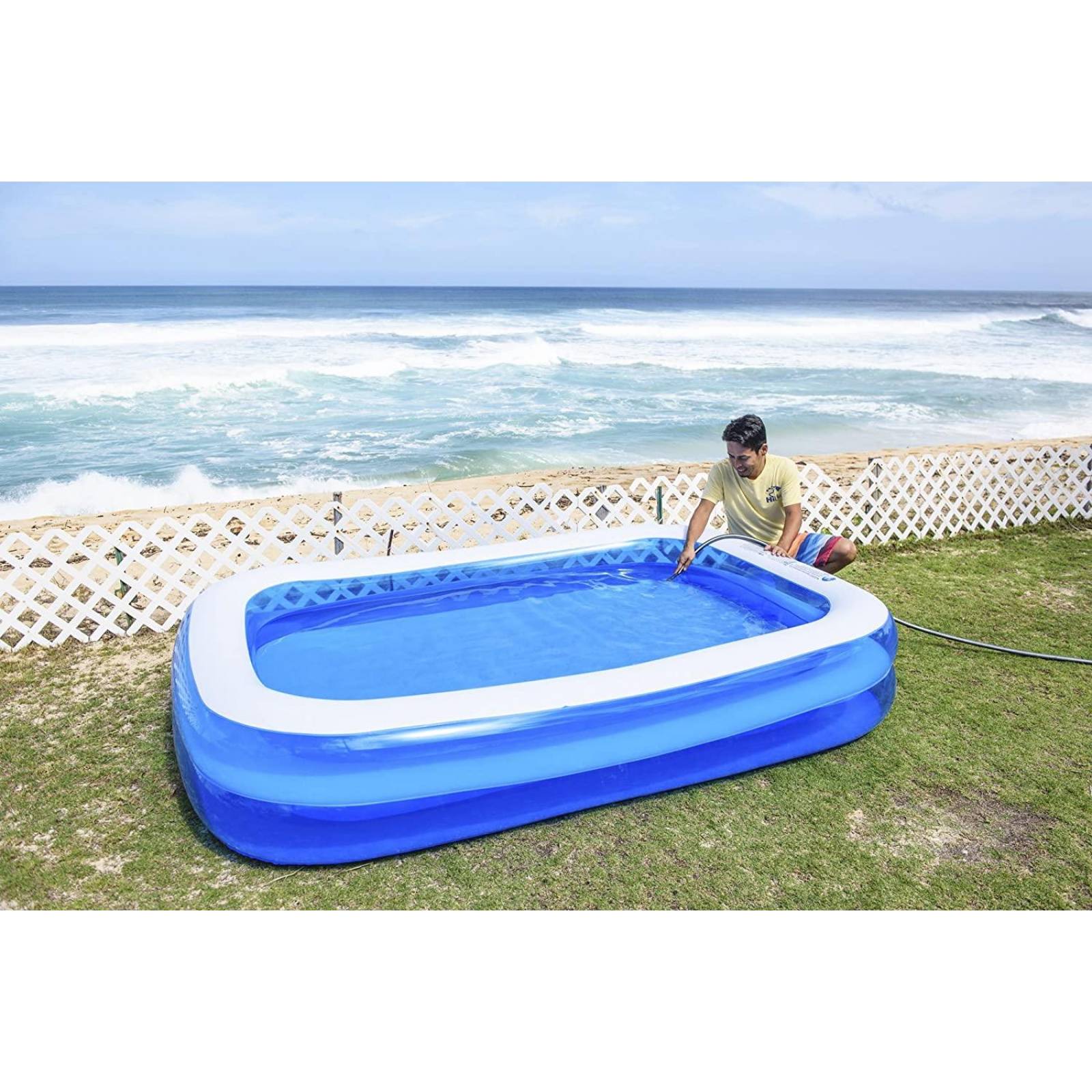 Alberca Piscina Familiar Rectangular Inflable 305x183x50 cm 