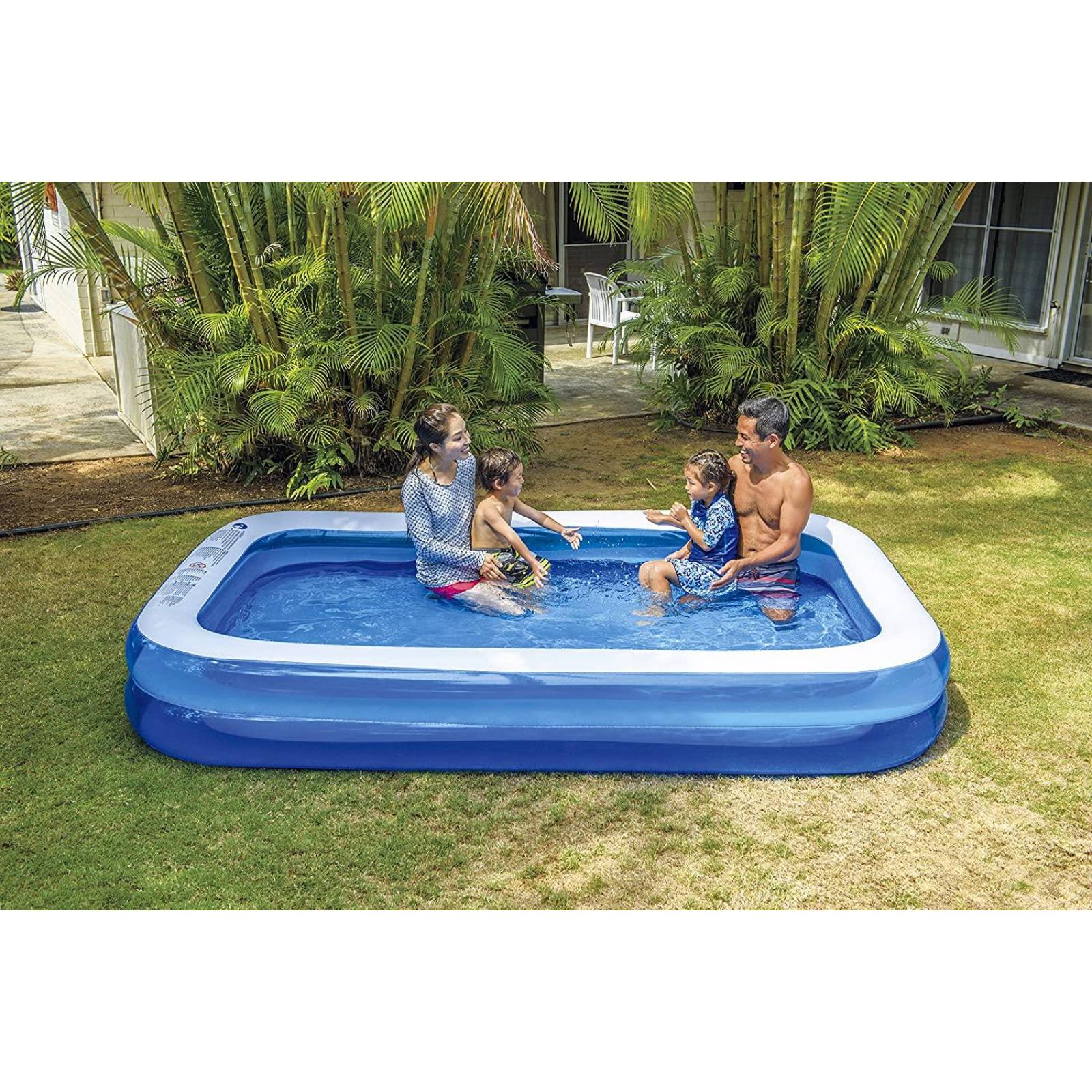 Alberca Piscina Familiar Rectangular Inflable 305x183x50 cm 