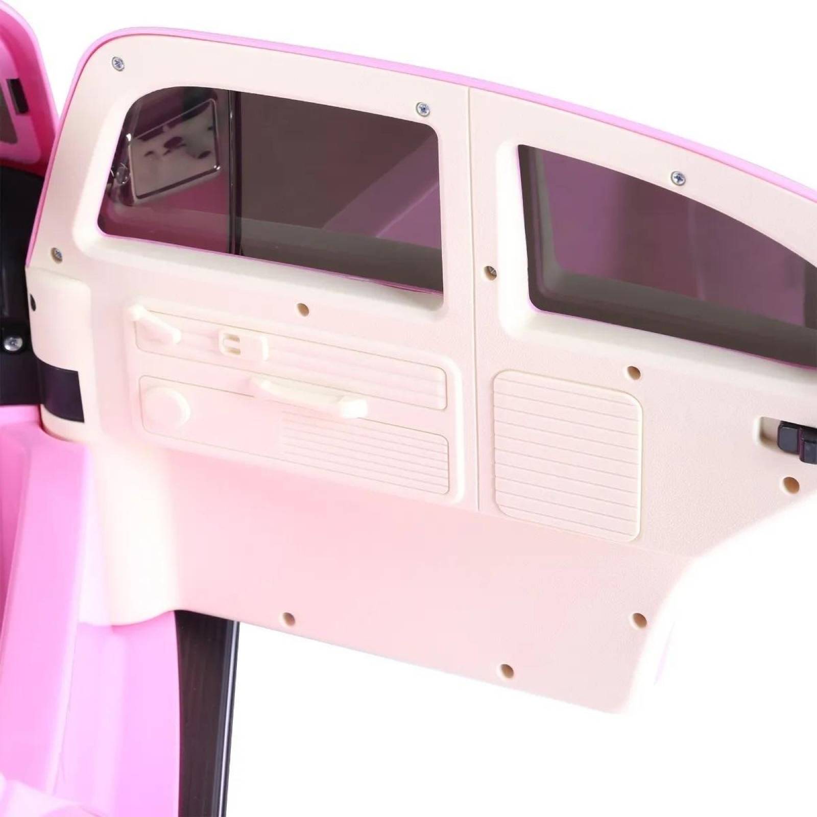 Carrito Montable Eléctrico Volkswagen Beetle 12v Rosa Unitalla