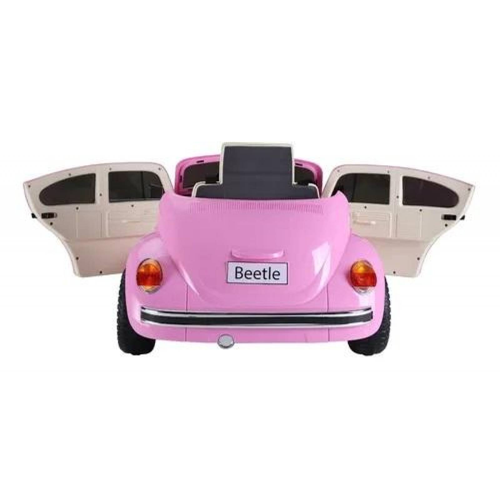 Carrito Montable Eléctrico Volkswagen Beetle 12v Rosa Unitalla