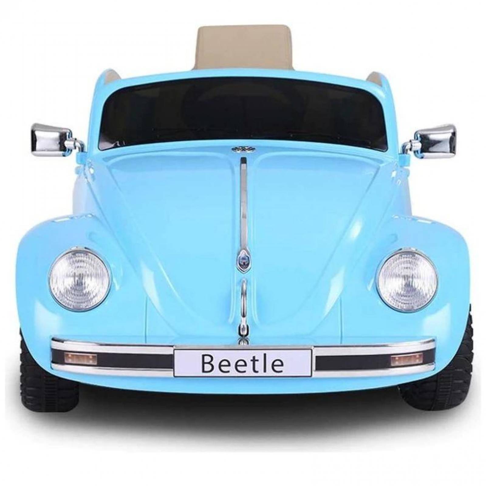 Carrito Montable Eléctrico Volkswagen Beetle 12v Celeste Unitalla