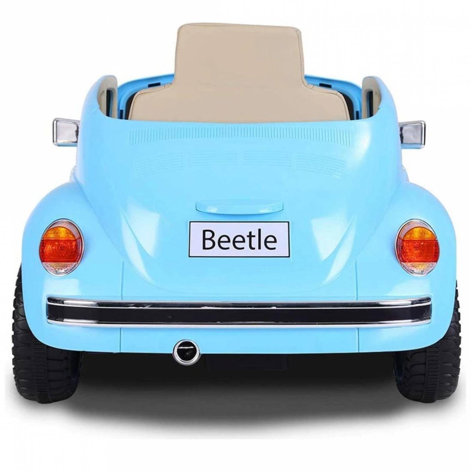 Carrito Montable Eléctrico Volkswagen Beetle 12v Celeste Unitalla