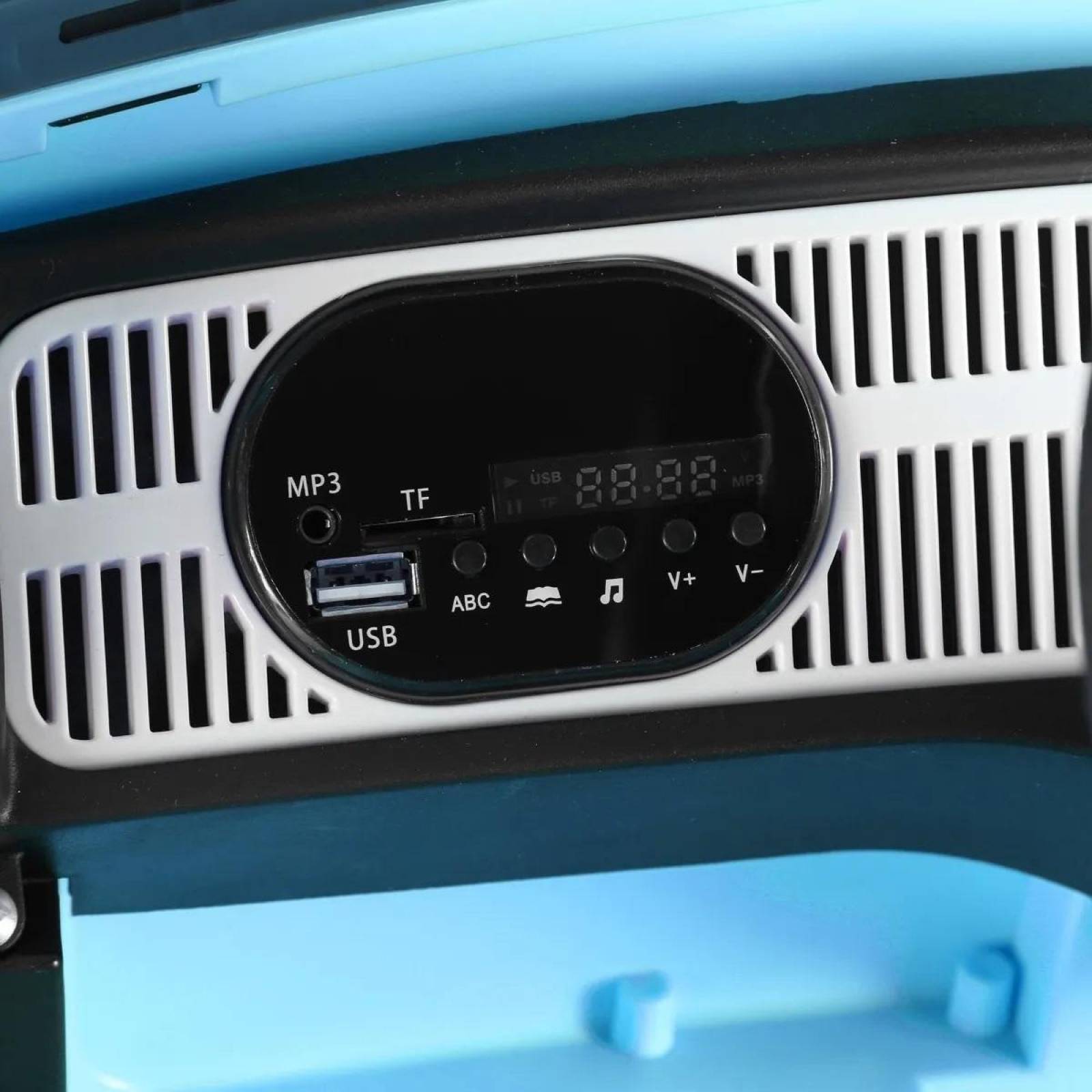 Carrito Montable Eléctrico Volkswagen Beetle 12v Celeste Unitalla