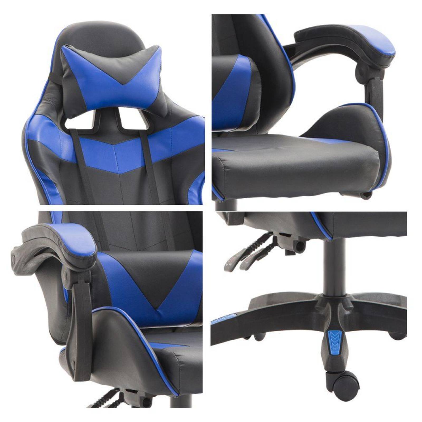 Silla Gamer Escritorio Ergonómica Reclinable Azul