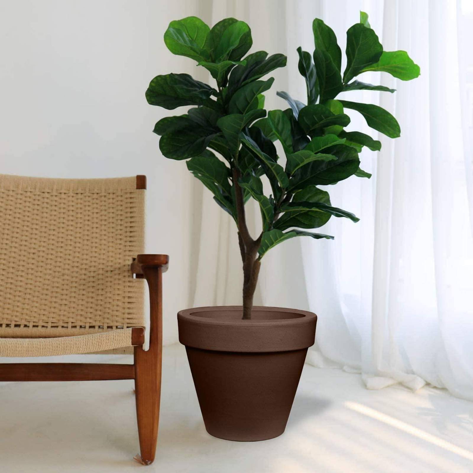 Maceta Plastica Tradicional 30 x 30 cm Café