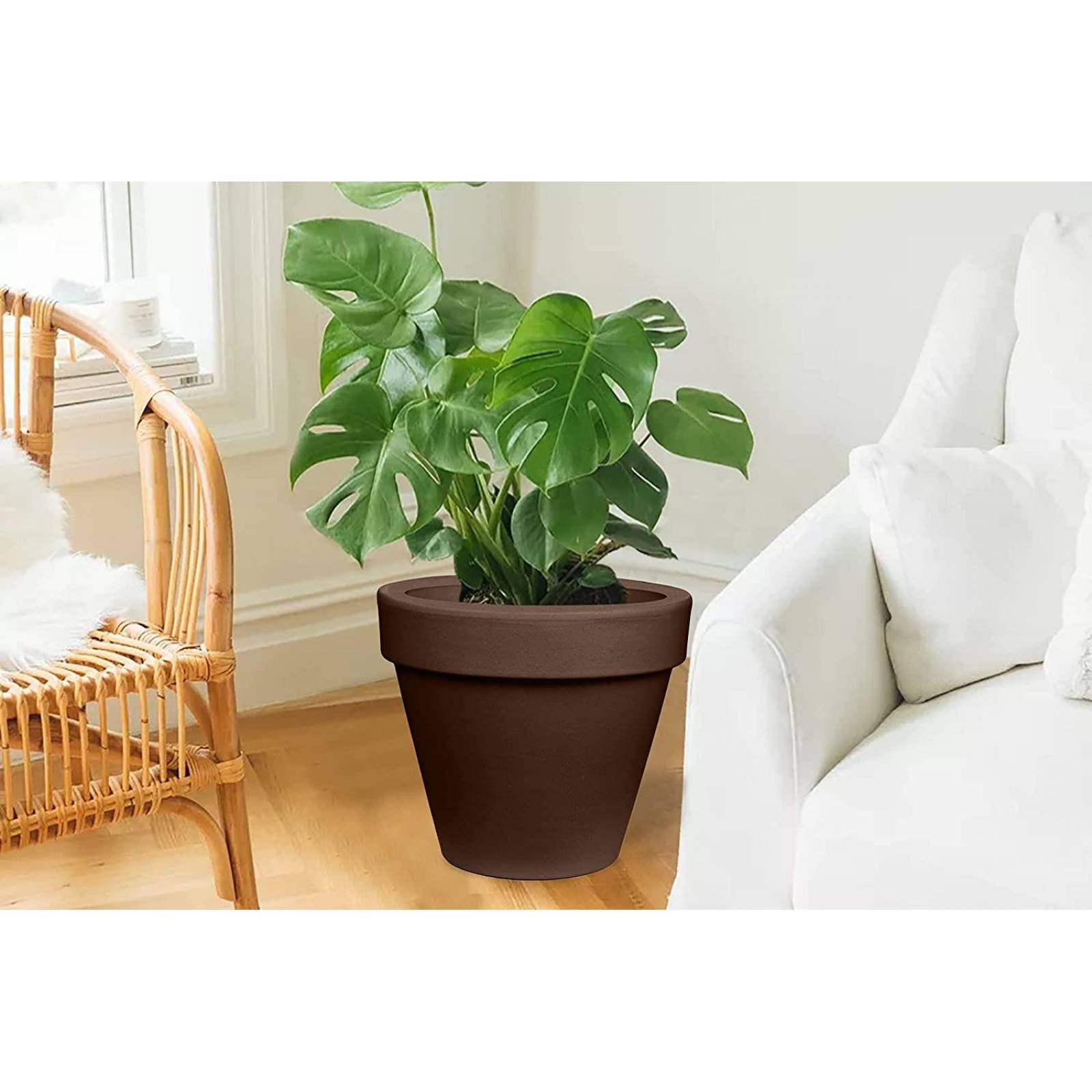 Maceta Plastica Tradicional 30 x 30 cm Café