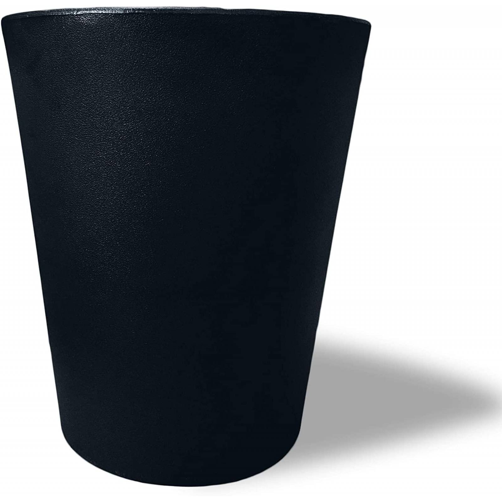 Maceta Plastico Redonda con Drenaje, 38 cm x 33 cm Negro