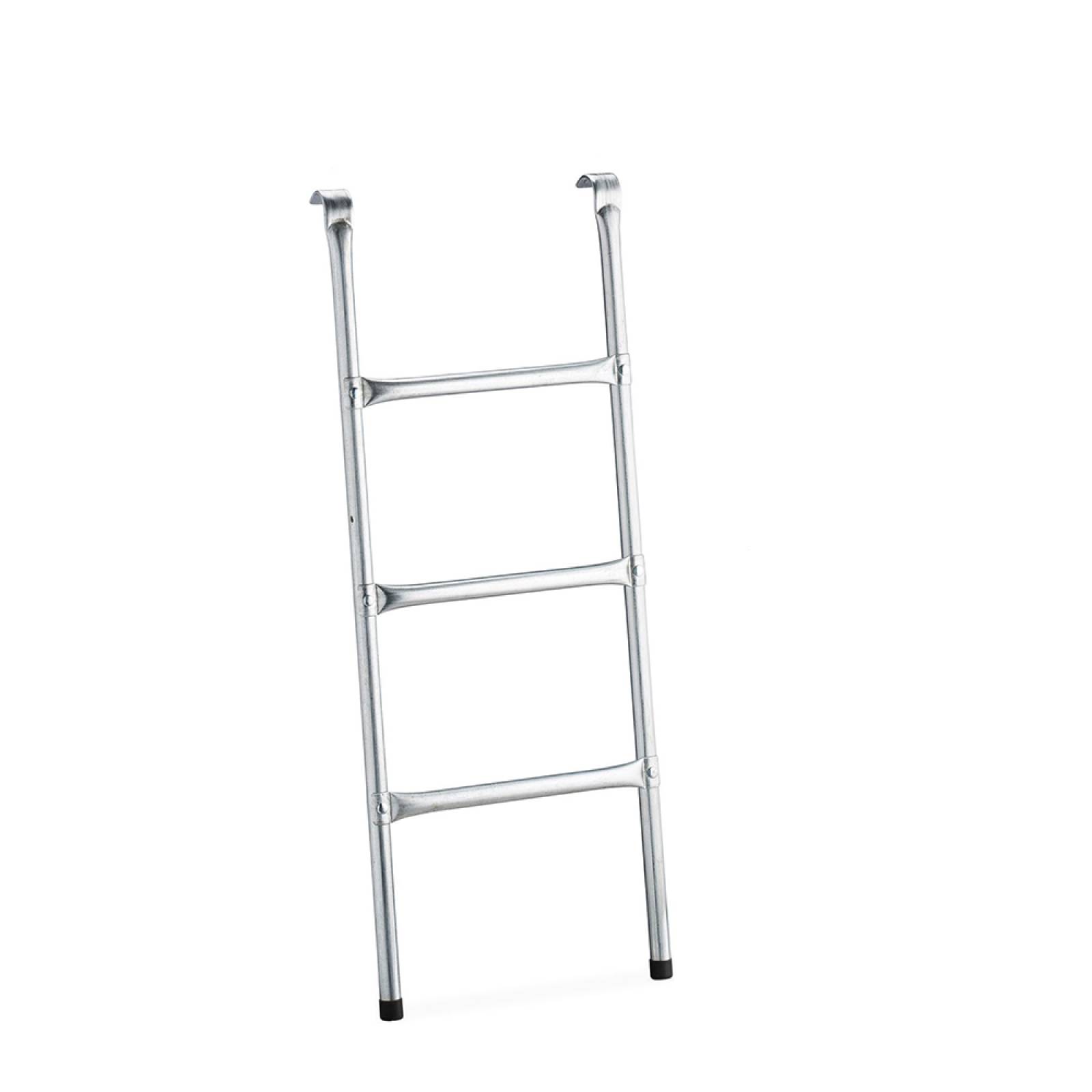 Escalera Antideslizante Con Peldaños Metalico Para Trampolin Gris