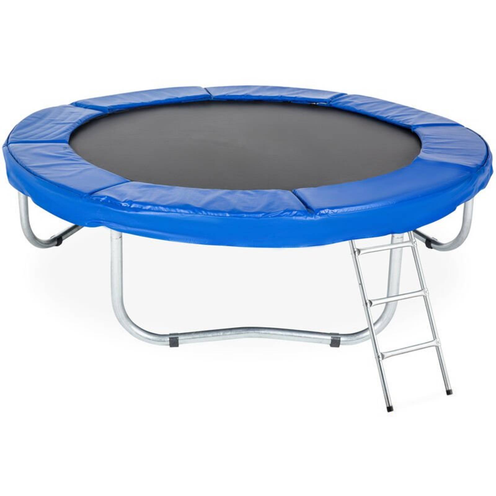 Escalera Antideslizante Con Peldaños Metalico Para Trampolin Gris