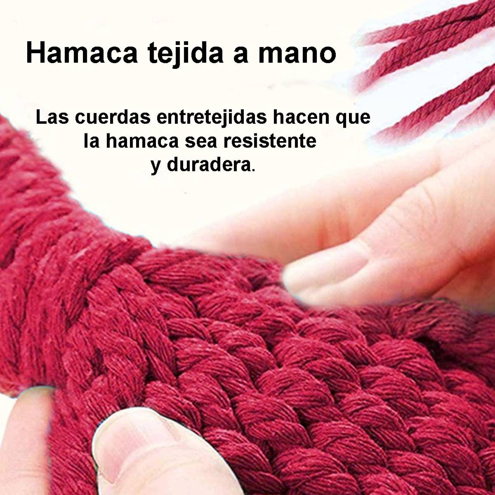 Hamaca de Tela de algodón Individual Franjas Azules Unitalla