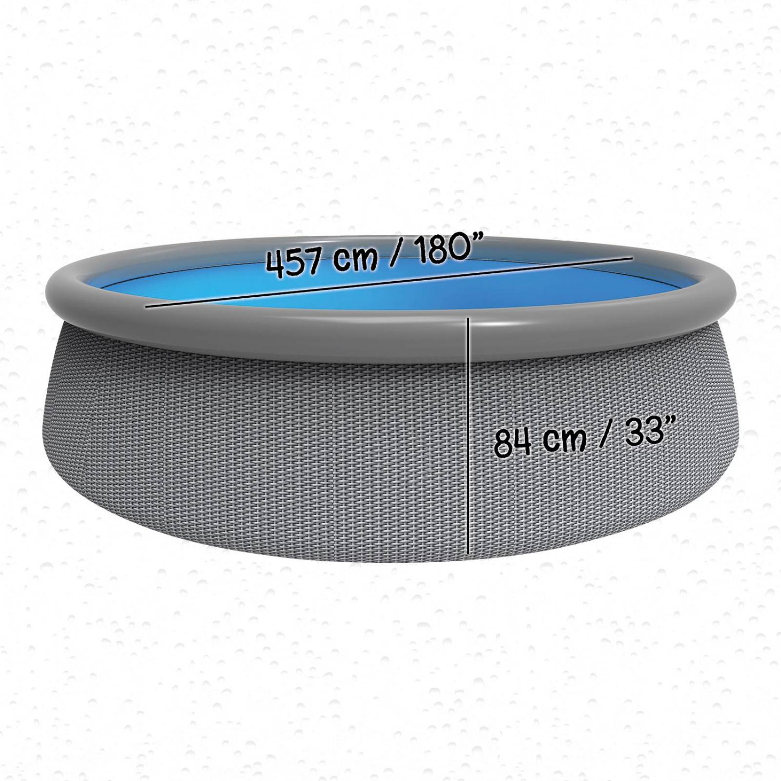 Alberca Piscina con Impresión Premium Tipo Rattan 