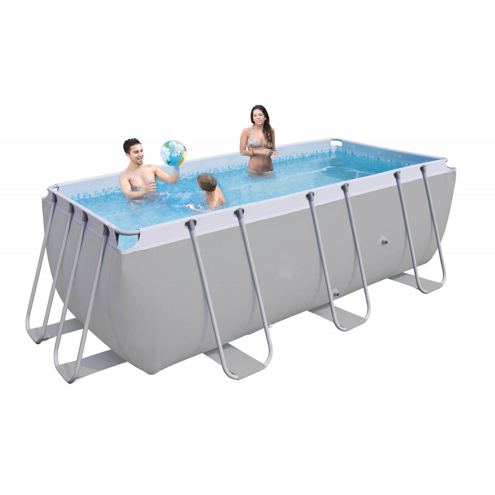 Alberca Piscina Rectangular Estructura de Acero 4.0m x 2.0m x 99cm 