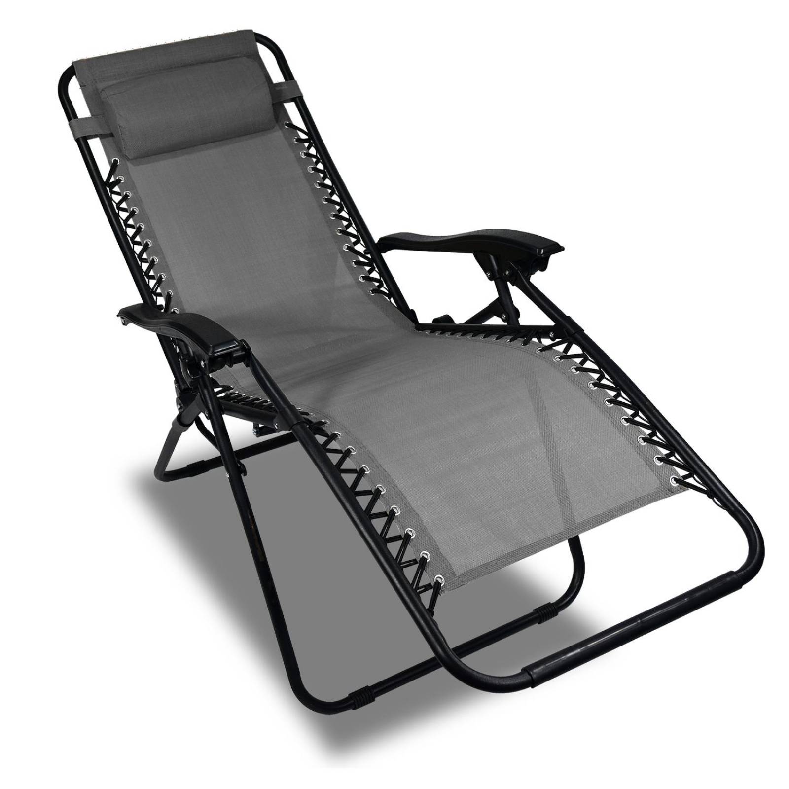 Silla Camastro Plegable Para Acampar Campig Playa Exterior Gris