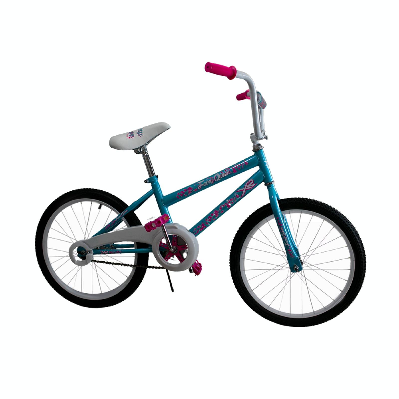 Bicicleta R20 Infantil Resistente Xrush Para Niñas g Agua