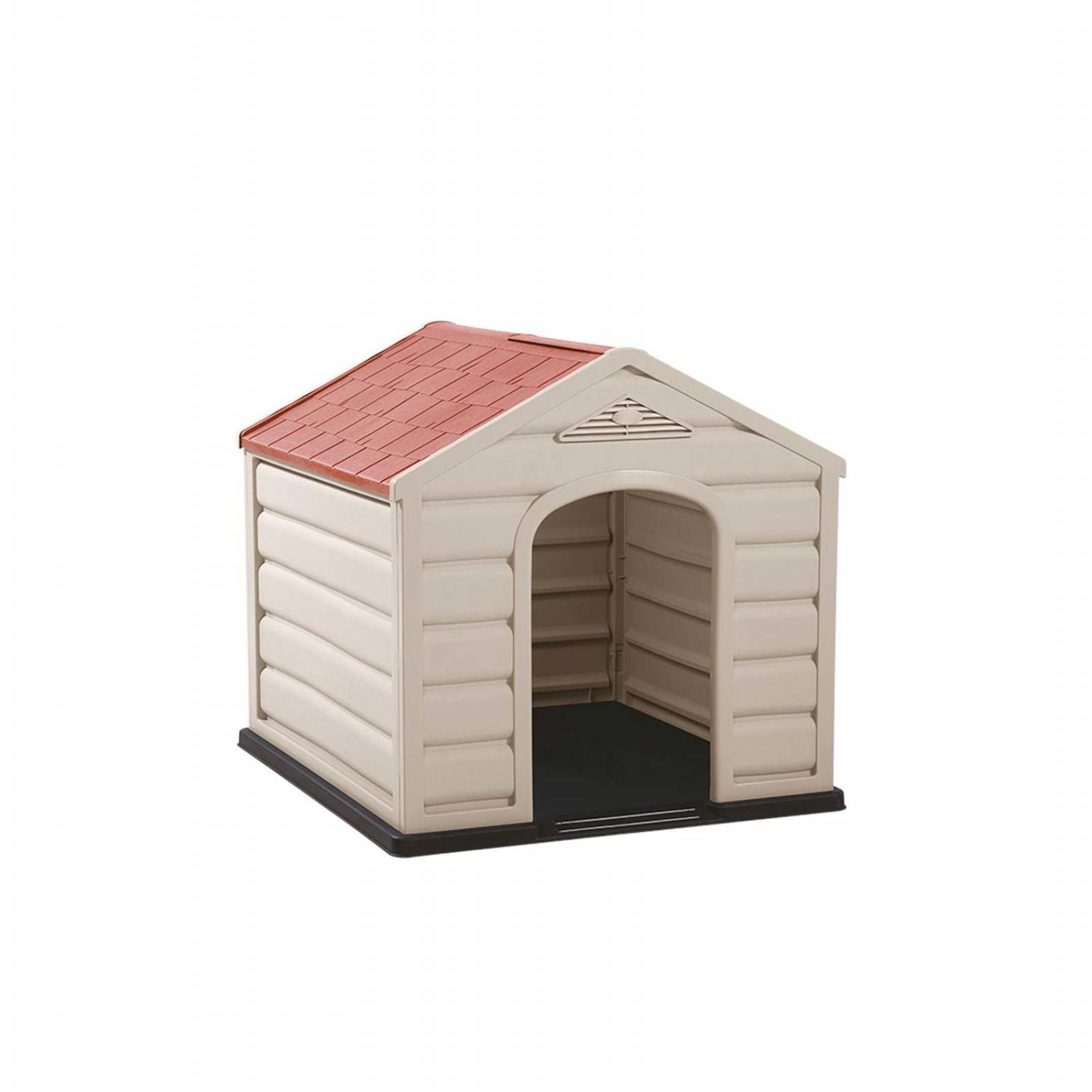 Casa Para Perro Chico Mediano De Plástico Termica Resistente Rojo