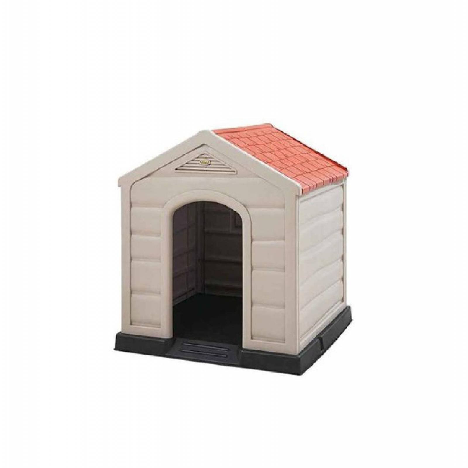 Casa Perro Mini Plástico Térmico Bicapa Exterior Morado Rosa