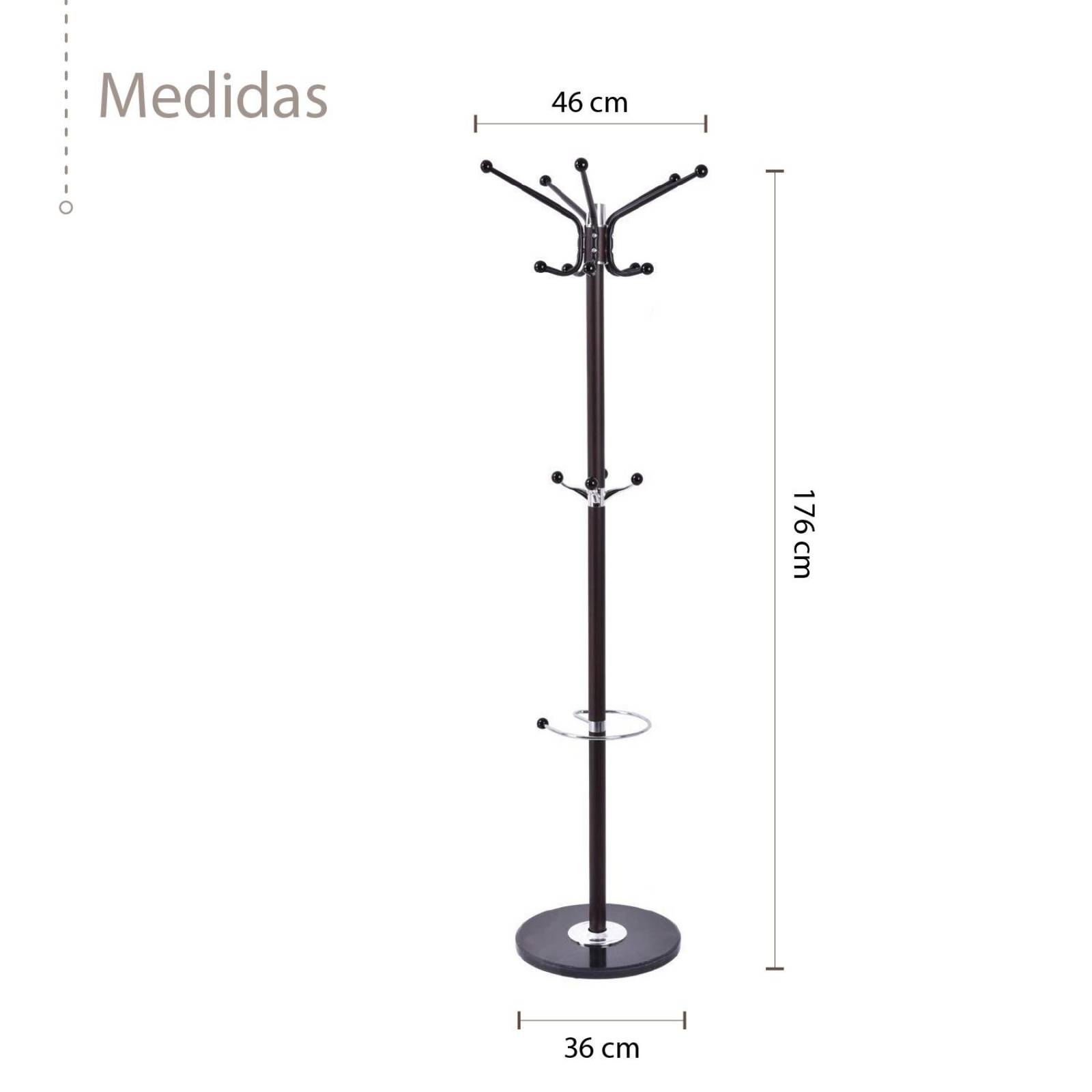 Perchero Moderno de Piso Armable Organizador Ropa Hogar 