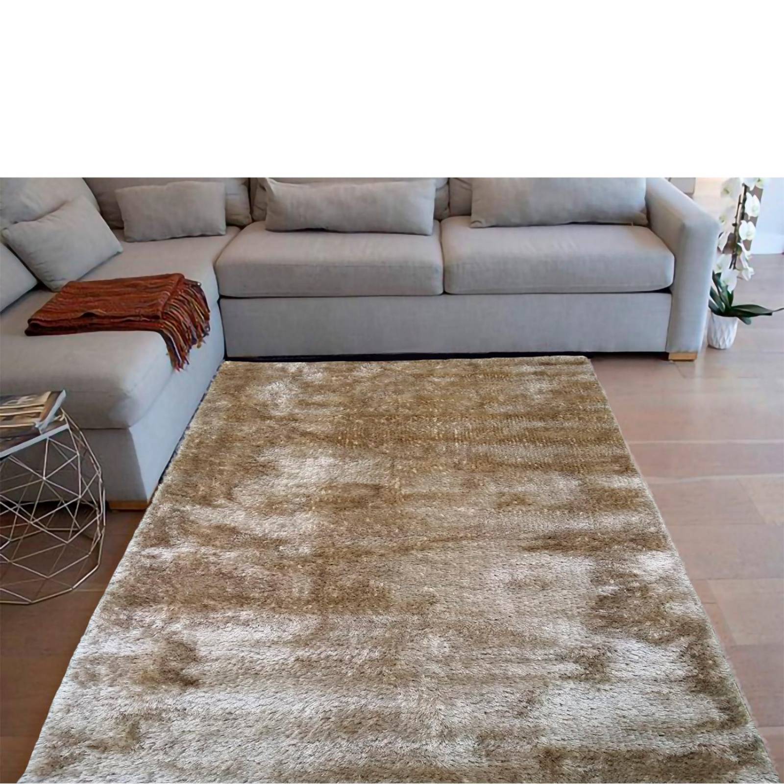 Tapete Alfombra Shaggy Suave Alta Calidad Sala 150x225cm 