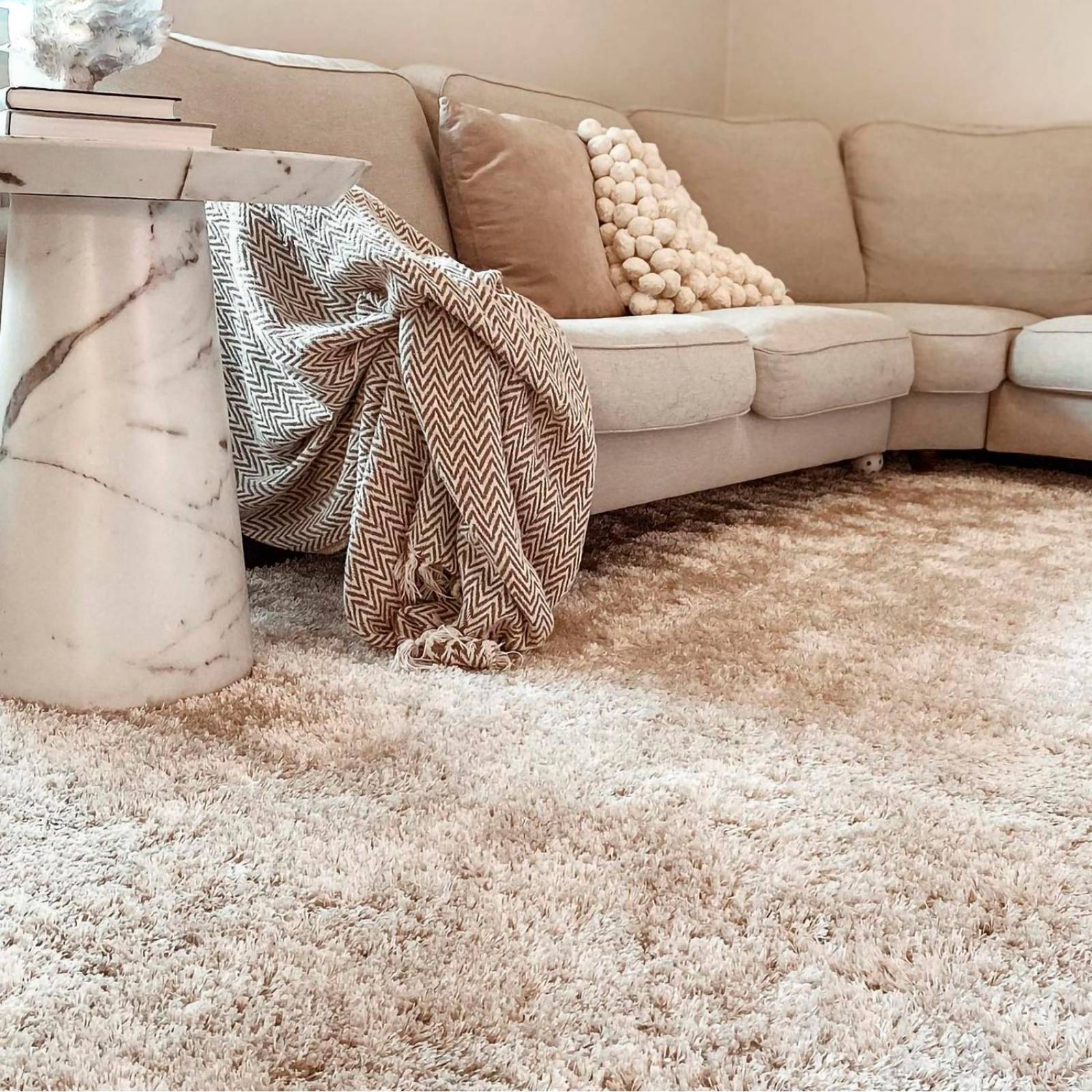 Tapete Alfombra Shaggy Suave Alta Calidad Sala 150x225cm 