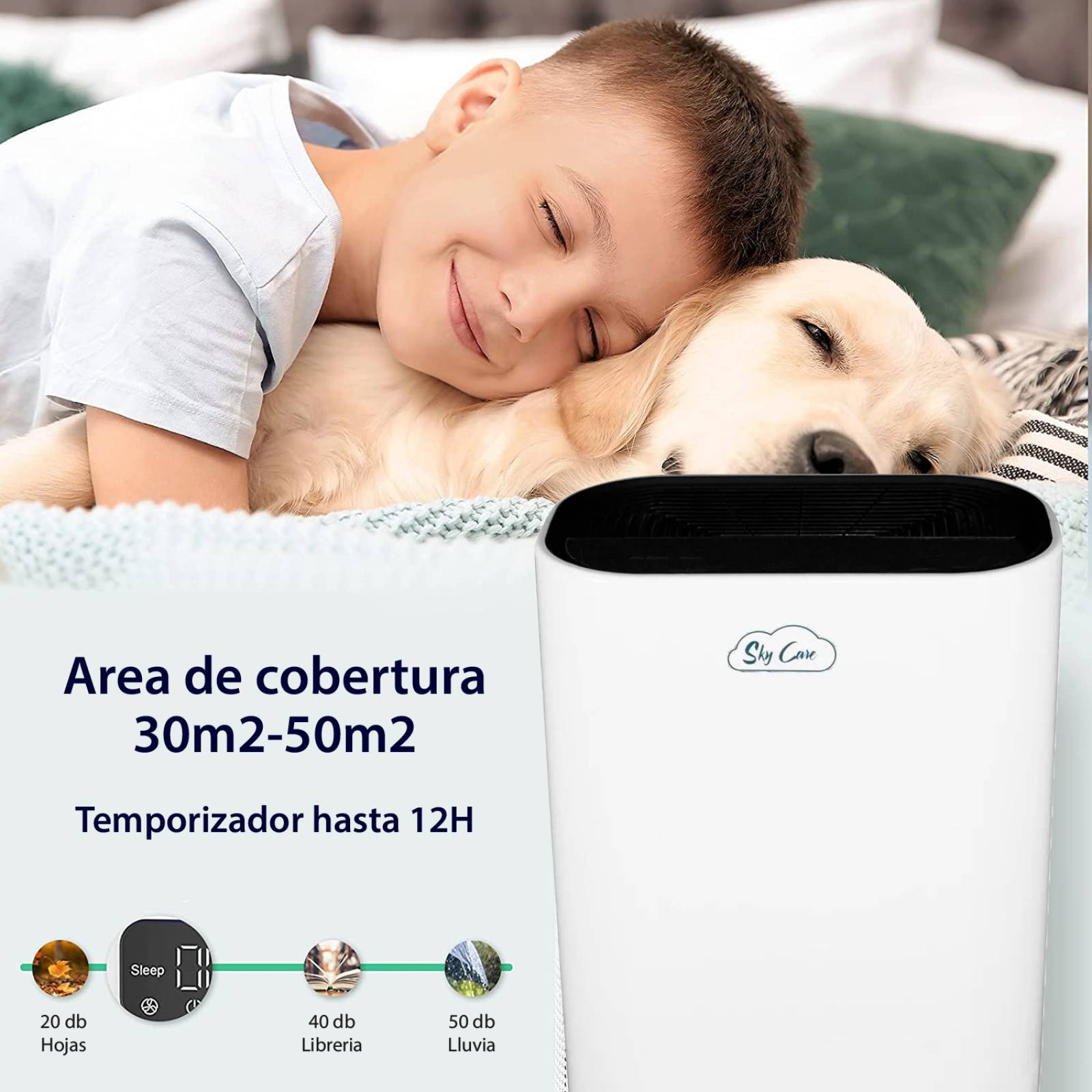 Purificador De Aire Ionizador Para Casa y Oficina Hasta 250m2 