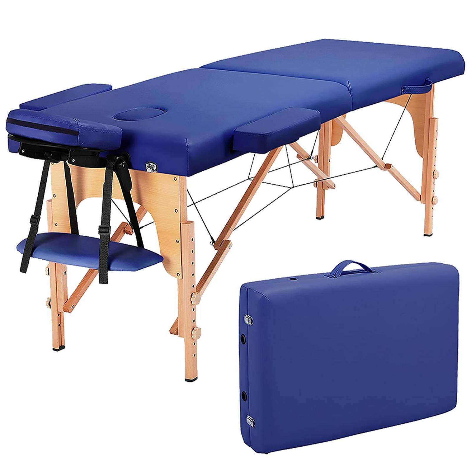 Cama Para Masajes, Spa, Tatuajes Y Terapia Física, Estuche Azul