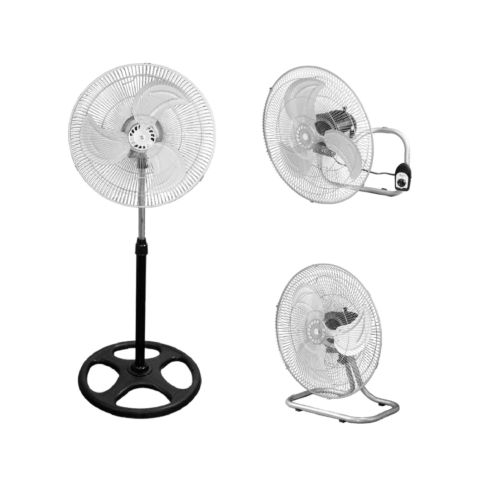 Ventilador 3 En 1 Multi Uso 3 Velocidades Aspas De Metal