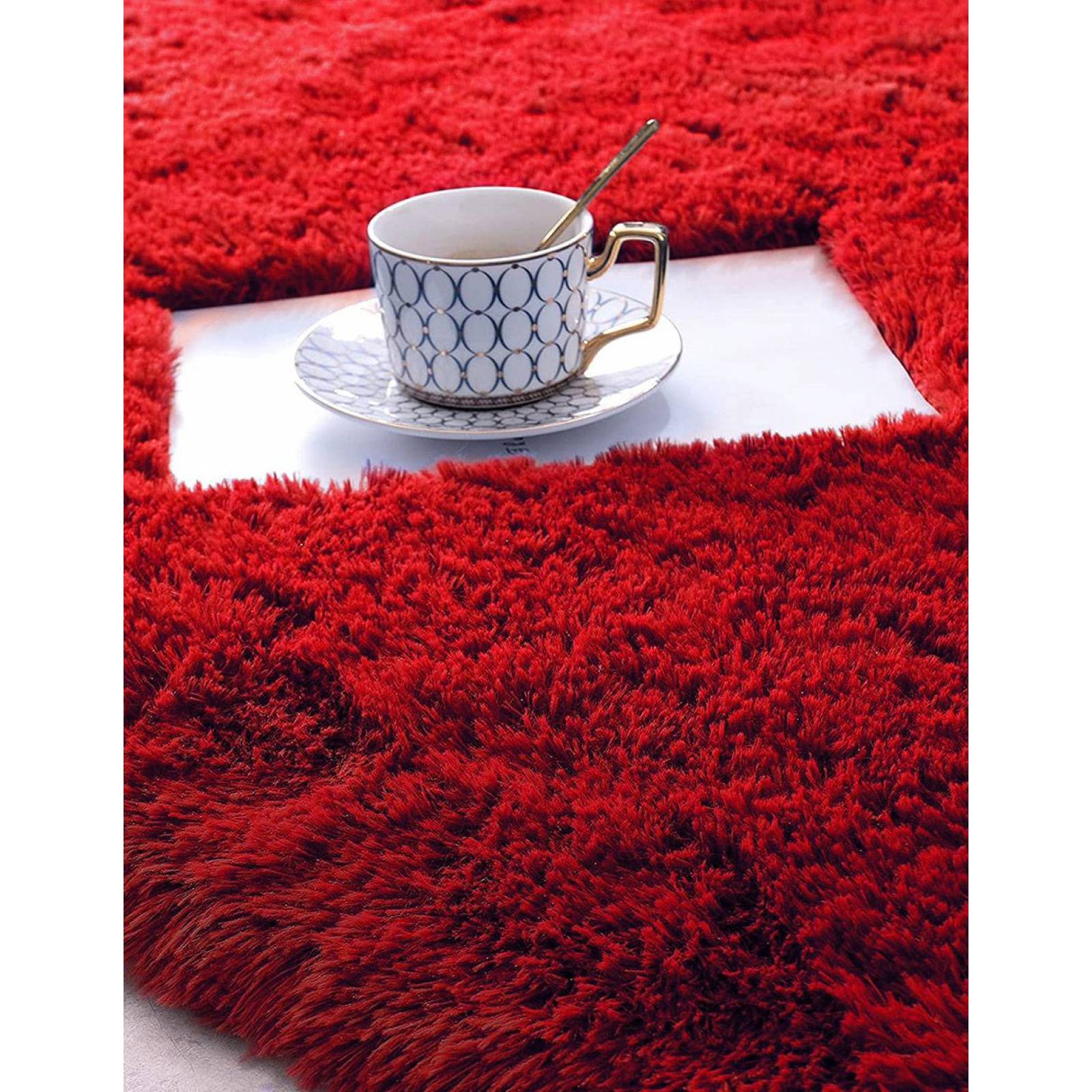 Tapete SHAGGY 1.50m x 2.25m Shaggy Rojo Rojo