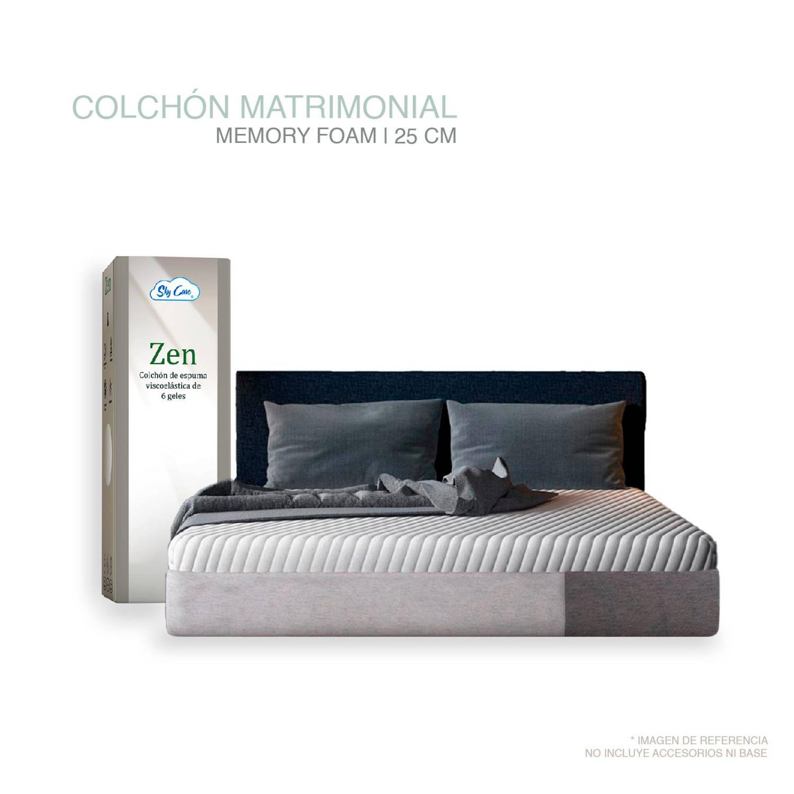 Colchón Zen Matrimonial 25cm 