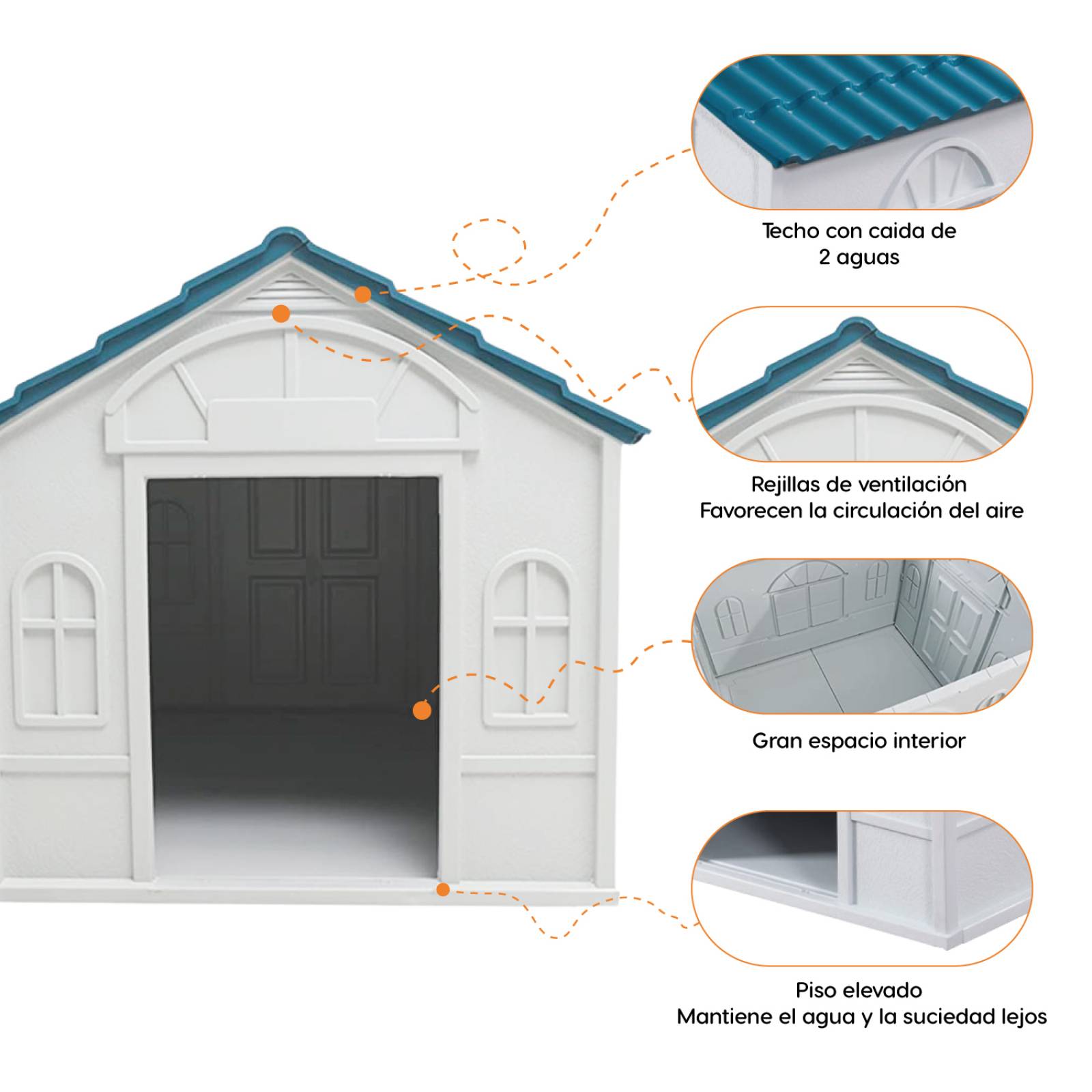 Casa Armable Para Perro  Mascota Raza Grande Resistente