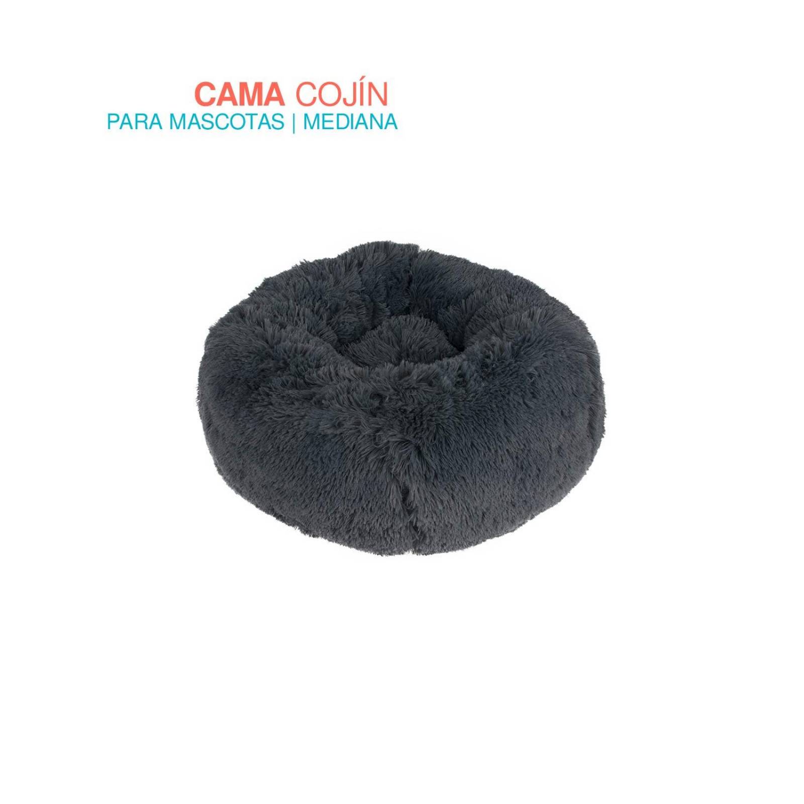 cama tipo puff para mascota 60 cm Gris