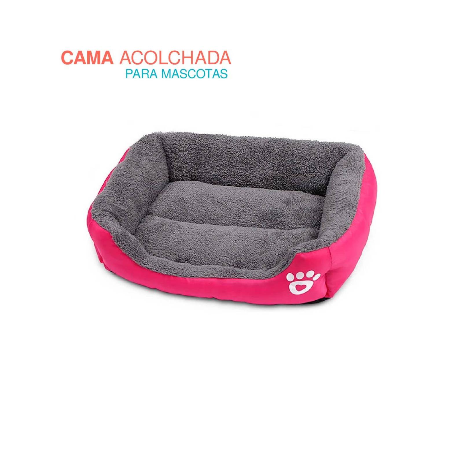 cama para mascotas 54x40x14cm Rosa