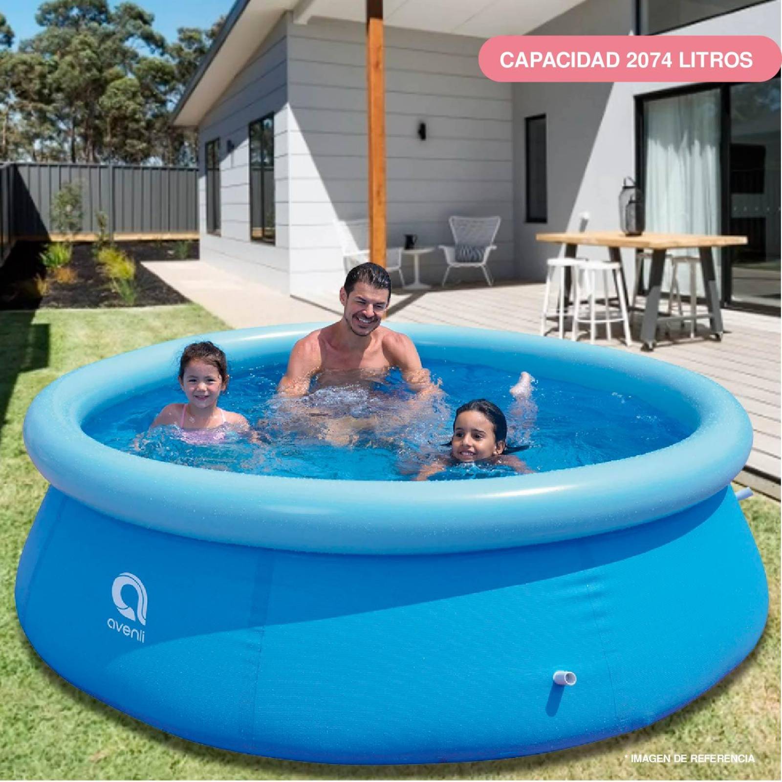 Alberca Psicina Circular 2.4 mts