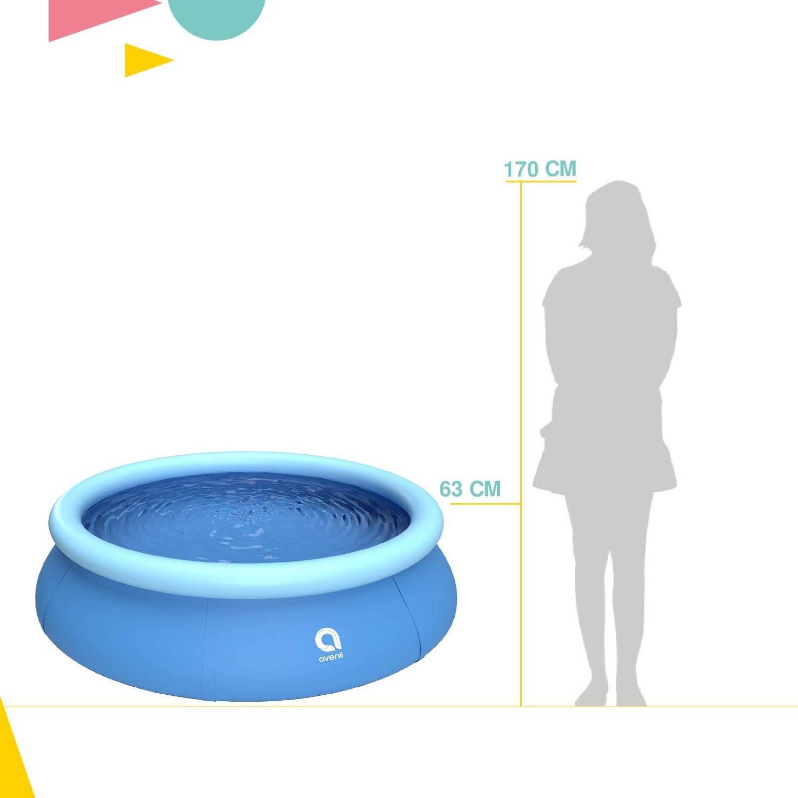 Alberca Psicina Circular 2.4 mts