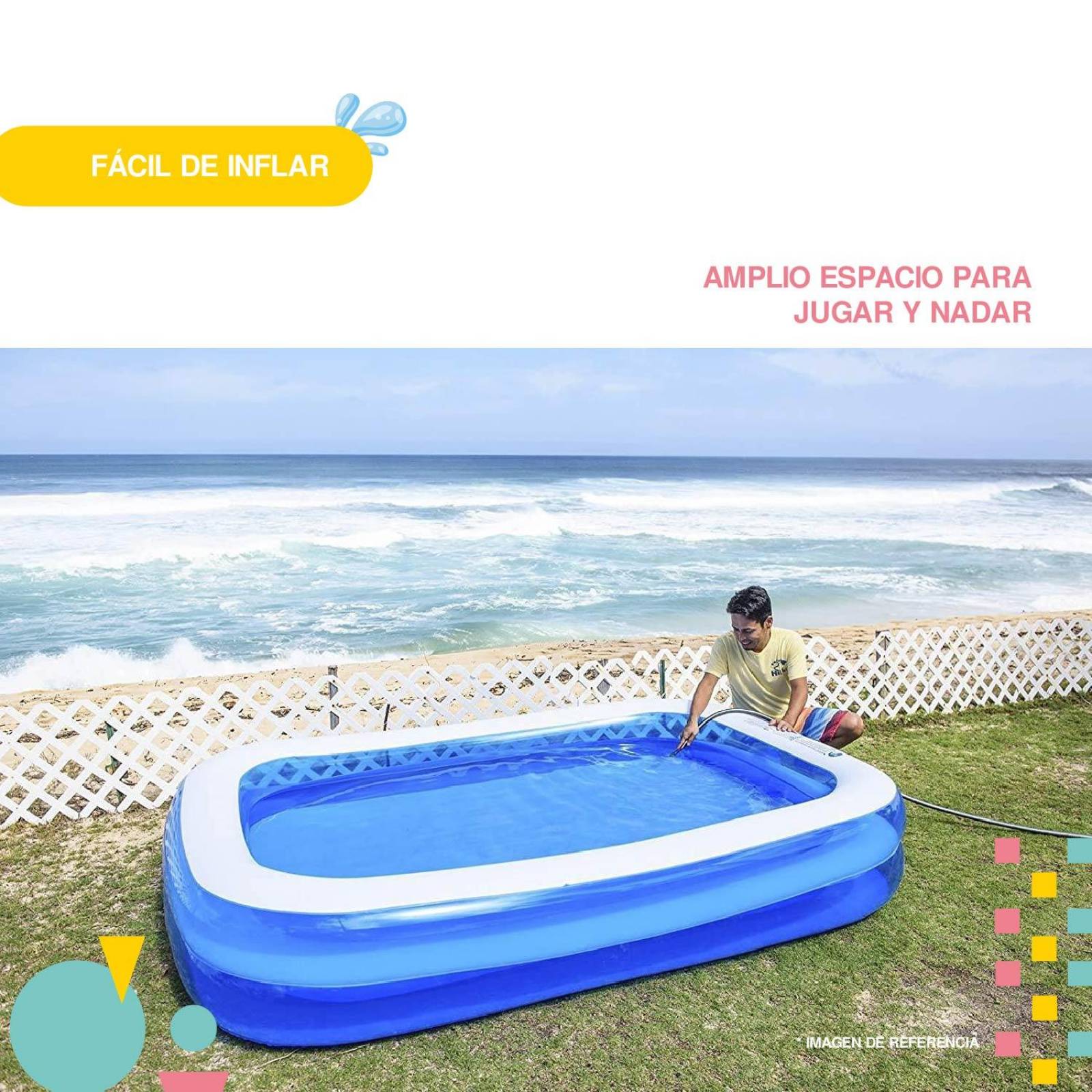 Alberca Piscina Familiar Inflable 2.00 mts 