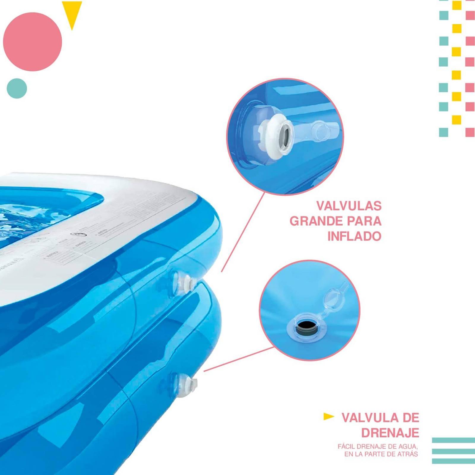 Alberca Piscina Familiar Inflable 2.00 mts 