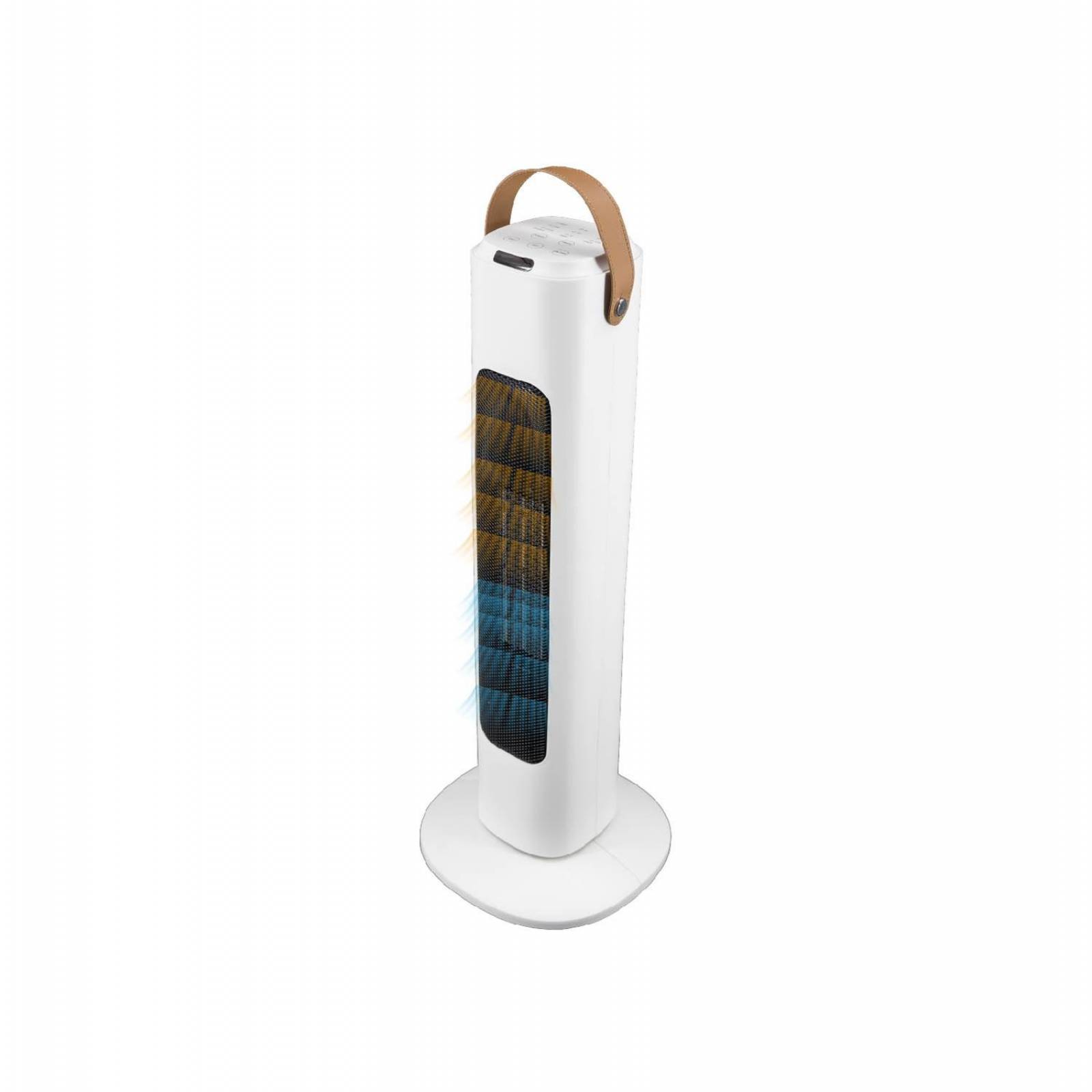 Abanico de torre hibrido con Calefactor 